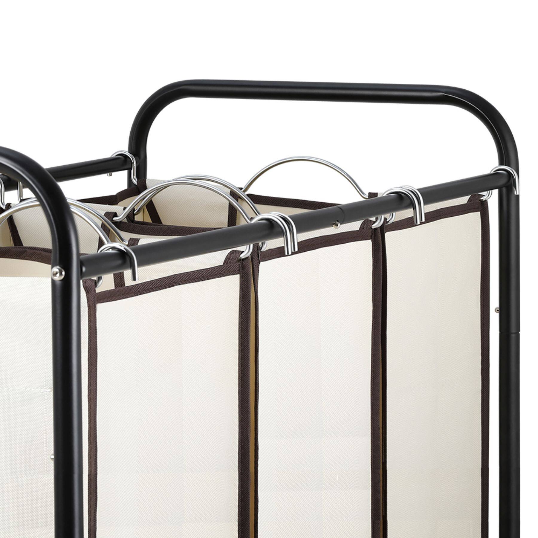NEX™ 30" Brown Removable 3-Bag Laundry Sorter