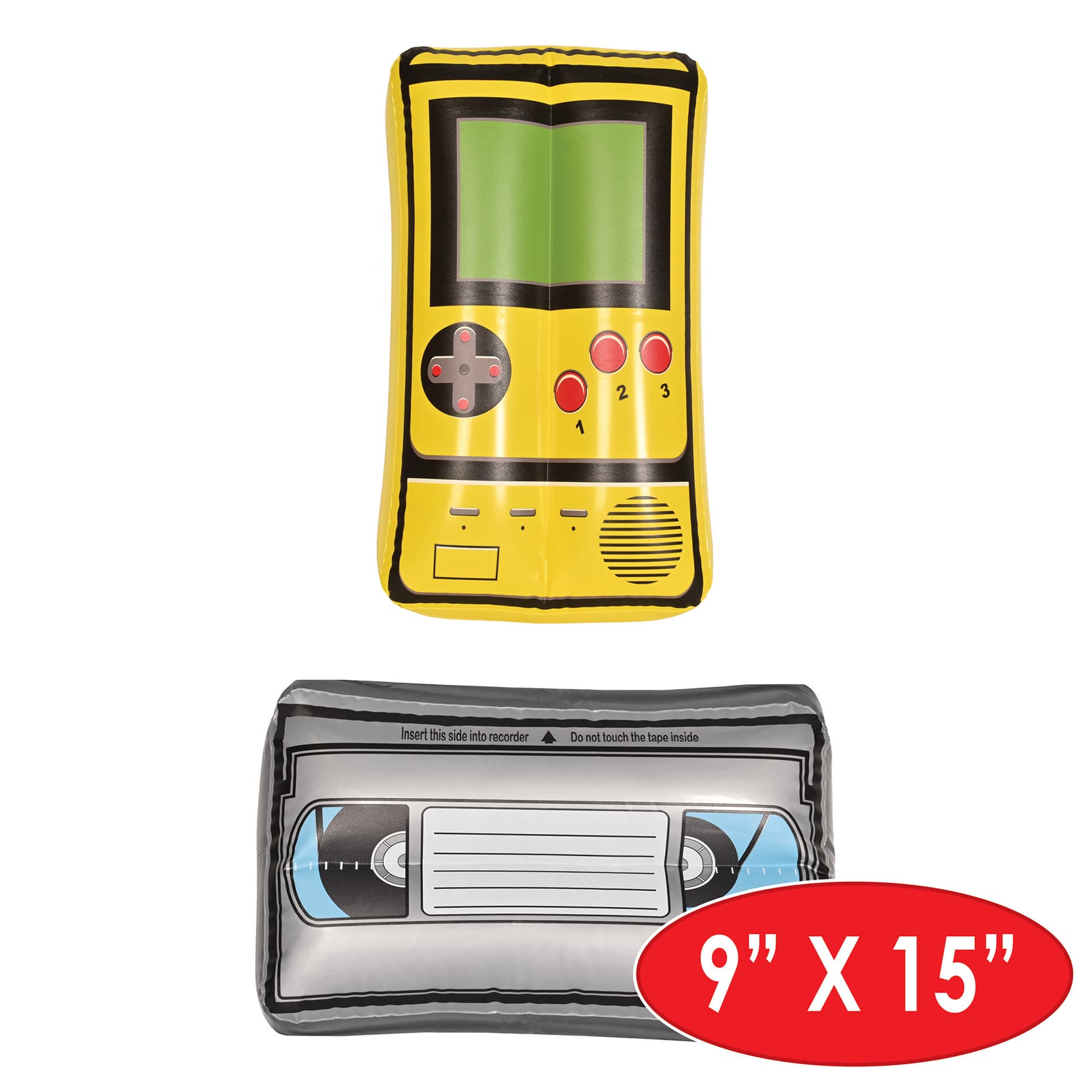 Beistle Inflatable VHS Tape & Handheld Game Set