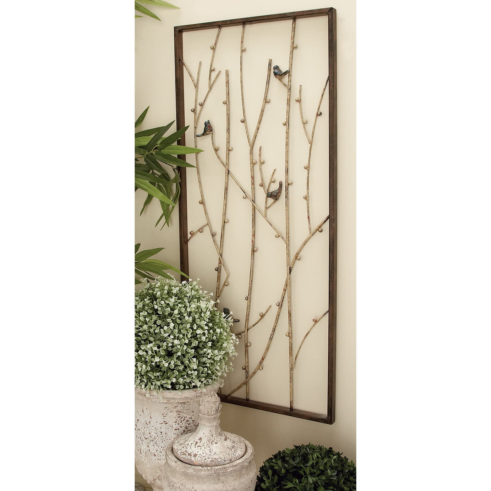 Set of 2 Black Metal Farmhouse Wall Decor, 14" x 32"