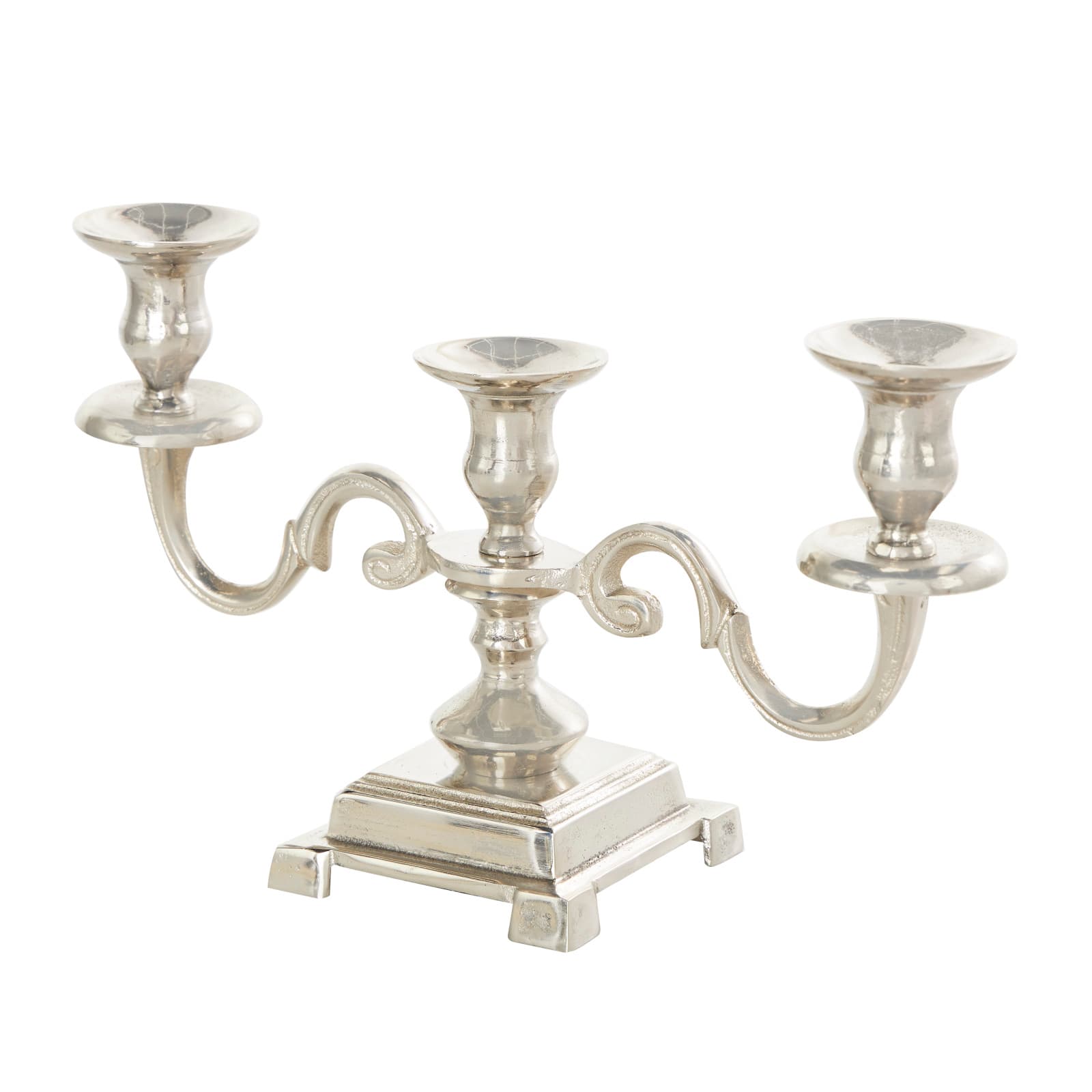 Aluminum Scrolled Candelabra