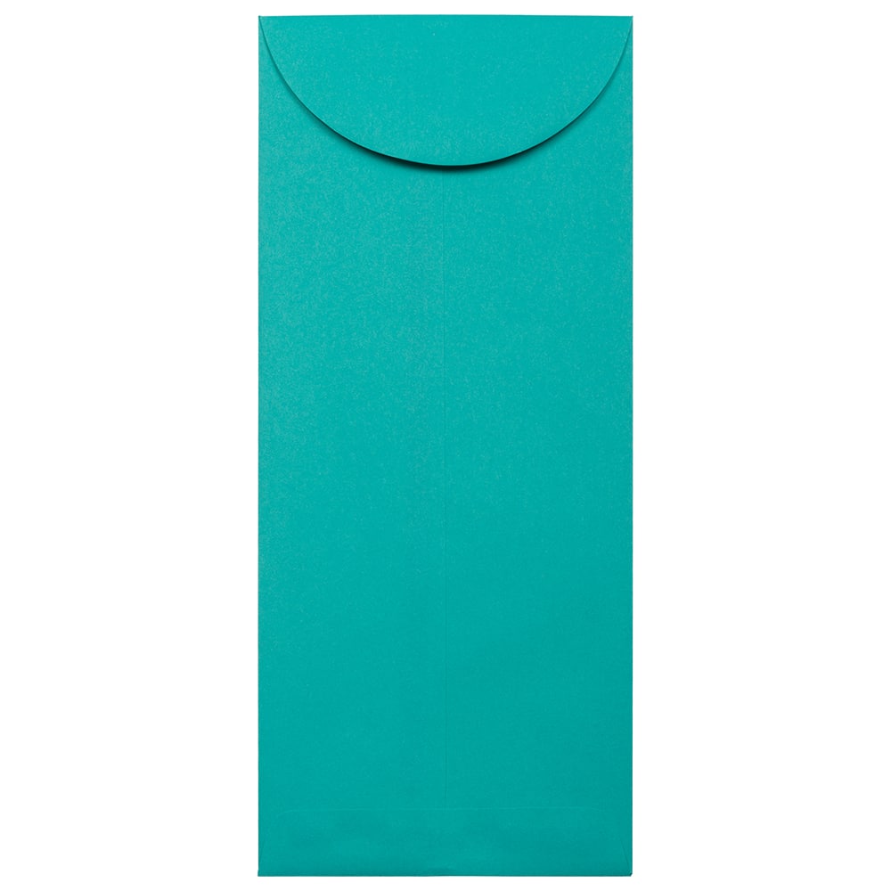 JAM Paper #14 Sea Blue Recycled Policy Business Envelopes, 25ct.