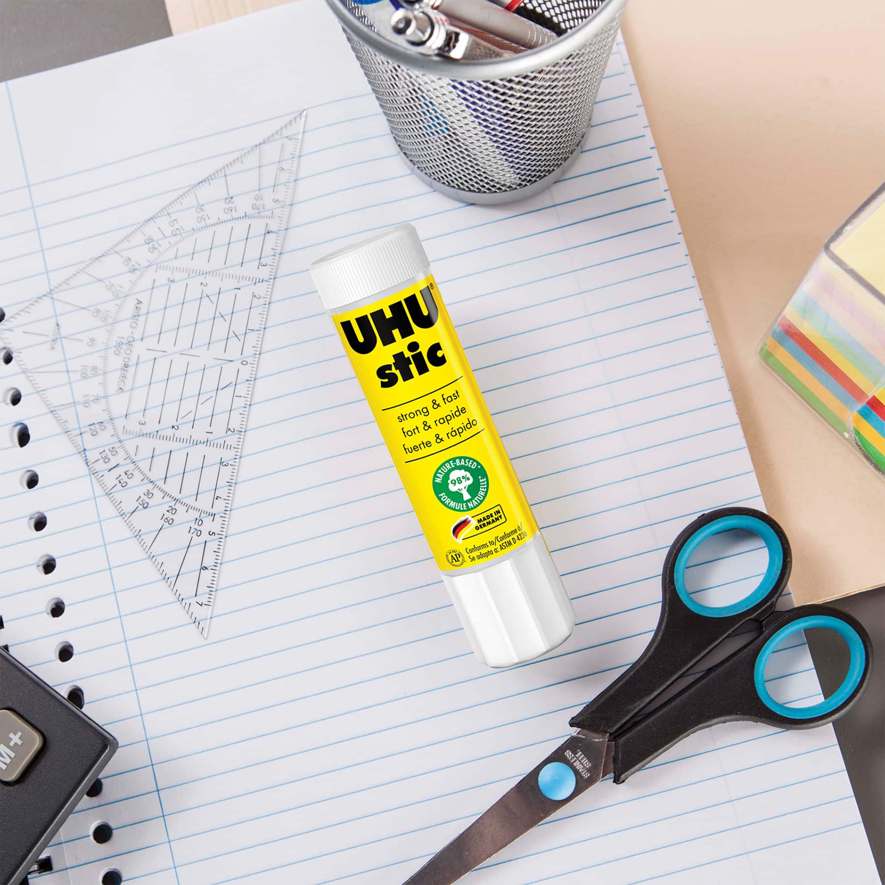 STAEDTLER® 21g Clear UHU Stic Permanent Glue Sticks, 12ct.