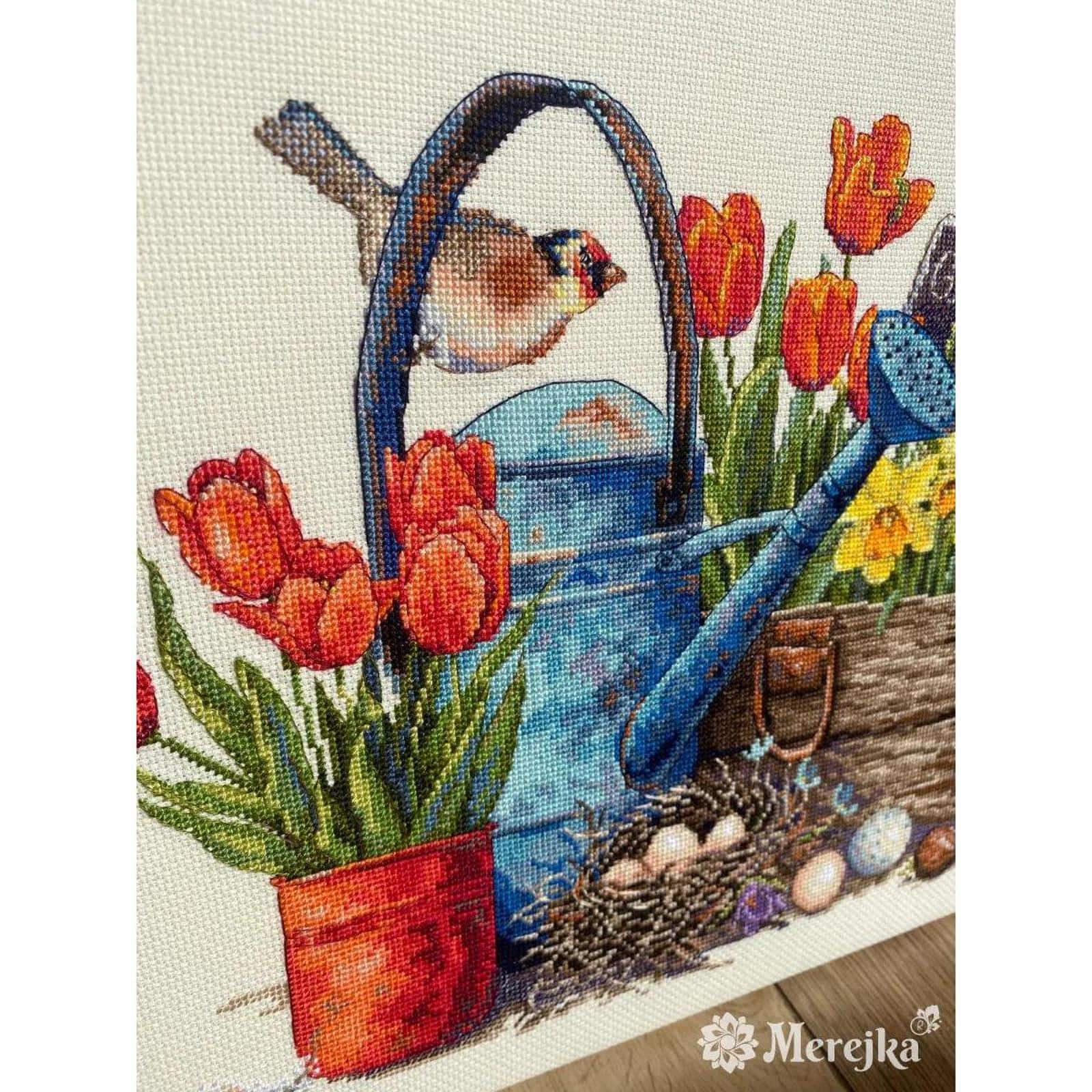 Merejka® Spring Garden Counted Cross Stitch Kit