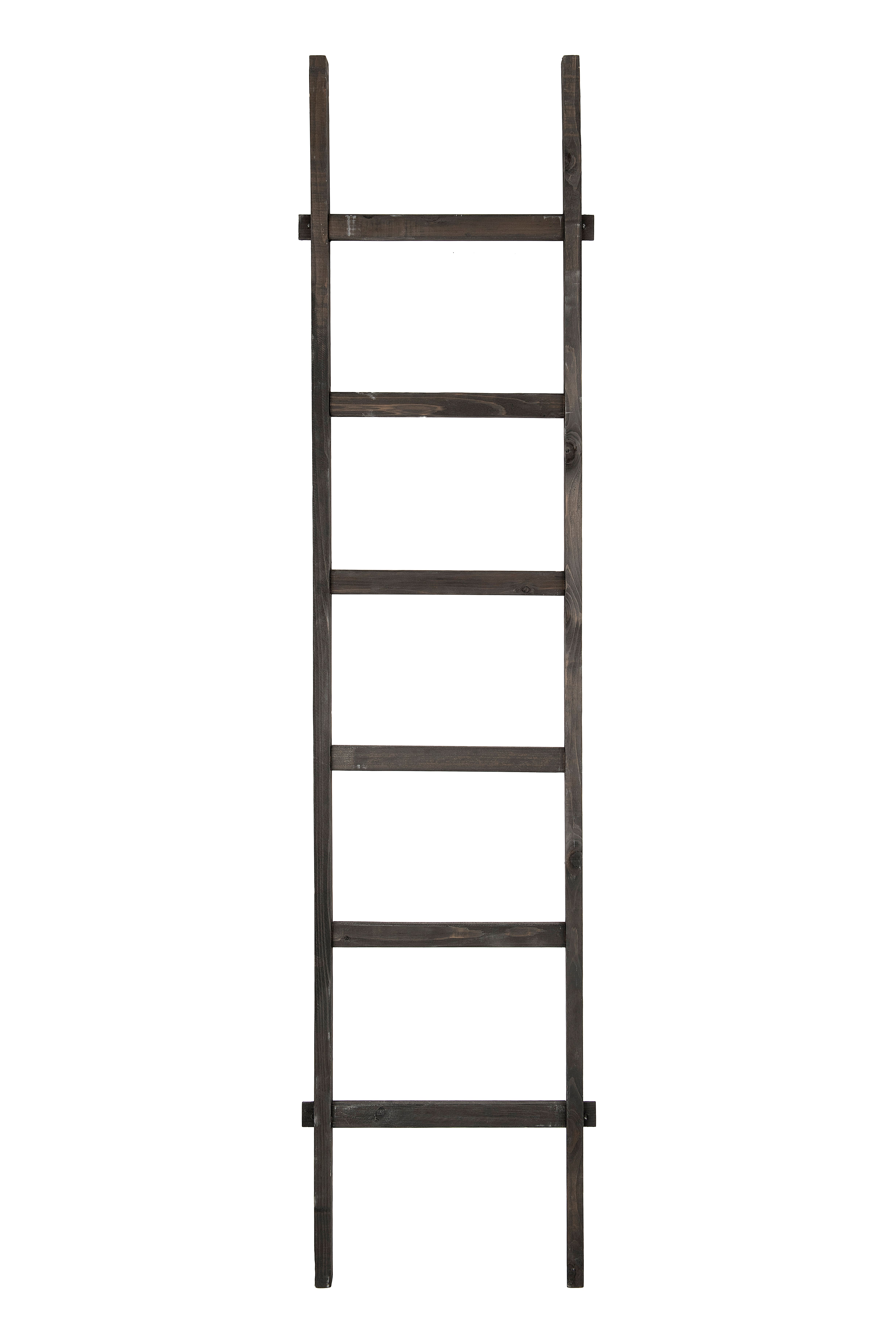 Hello Honey® 76.8" Black Wood Decorative Blanket Ladder