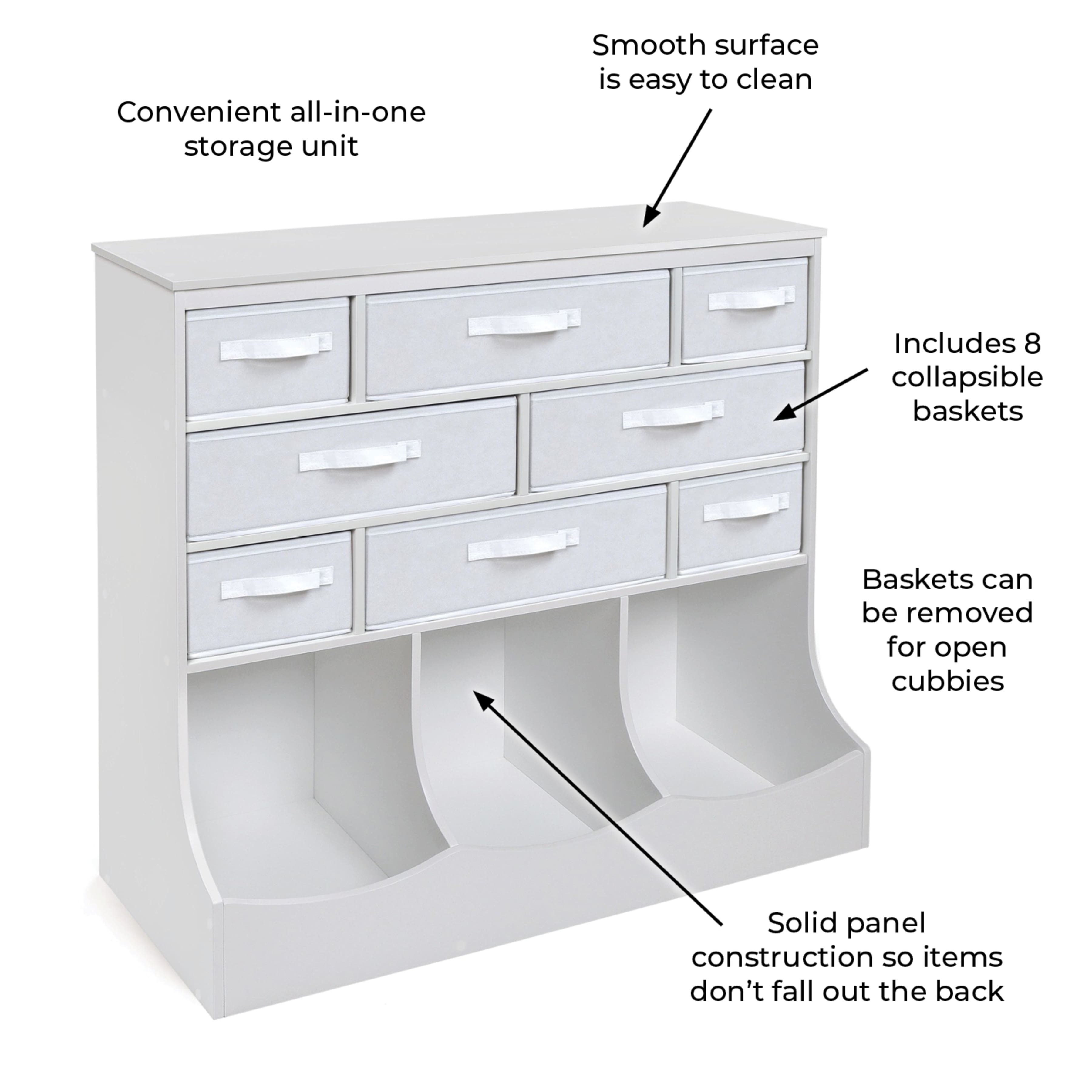 Badger Basket White Baskets & Bins Storage Station