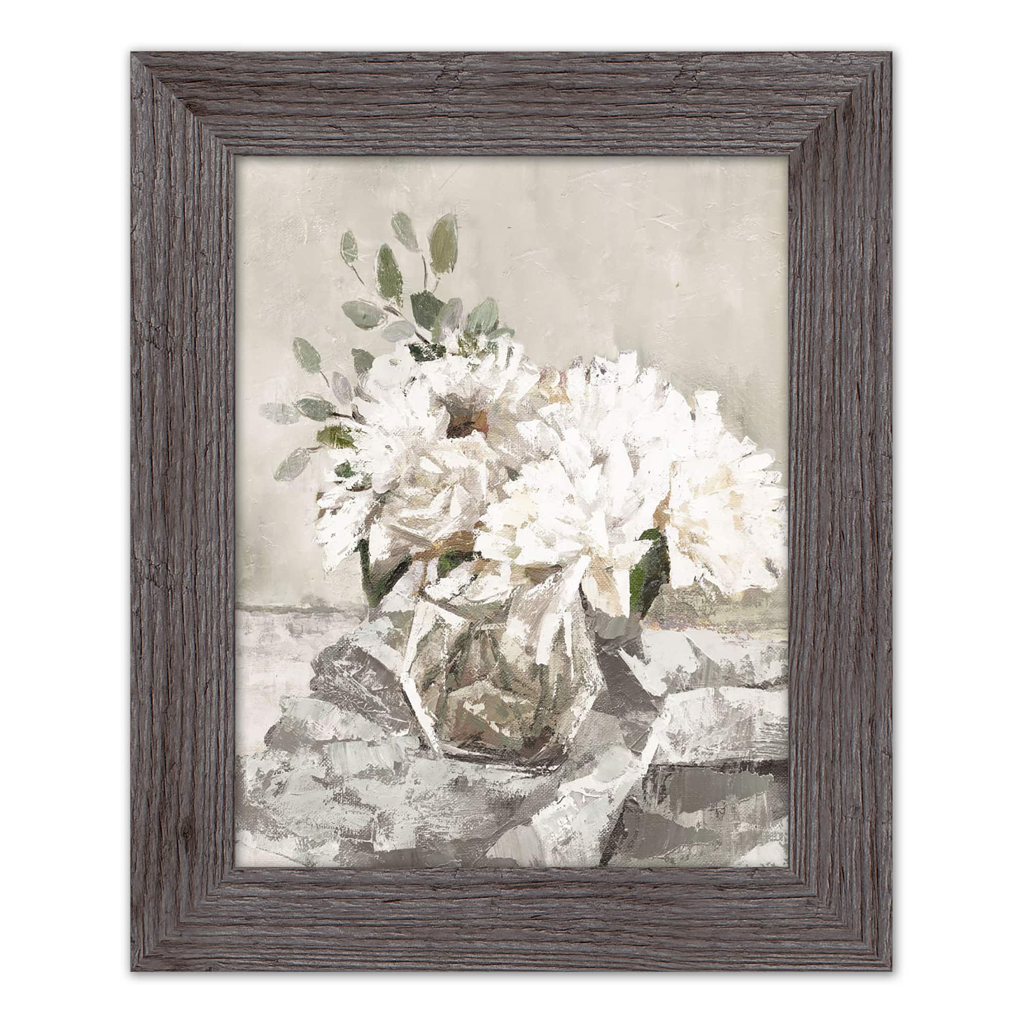 Seaglass Floral Western Framed Print