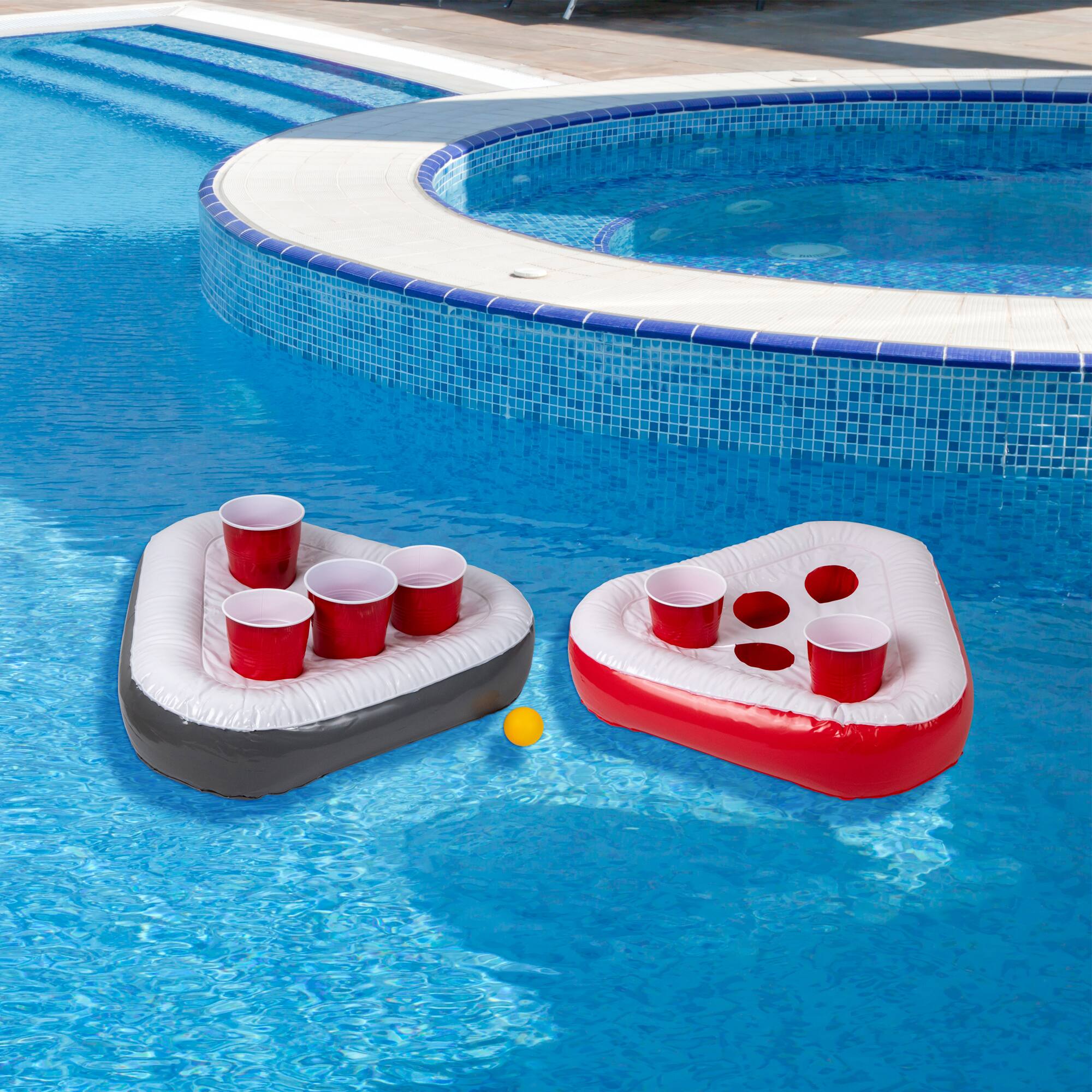 17.75" Inflatable Floating Swimming Pool Pong Game Set 