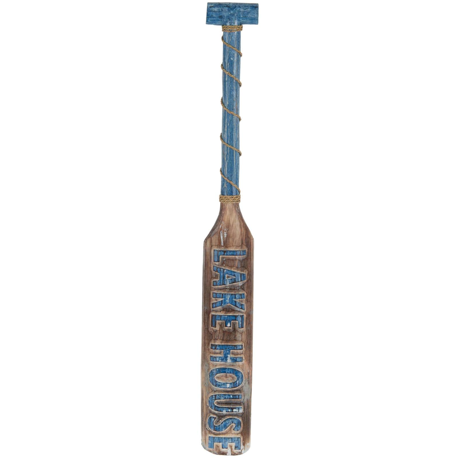 48" Blue Wood Paddle Home Wall Décor