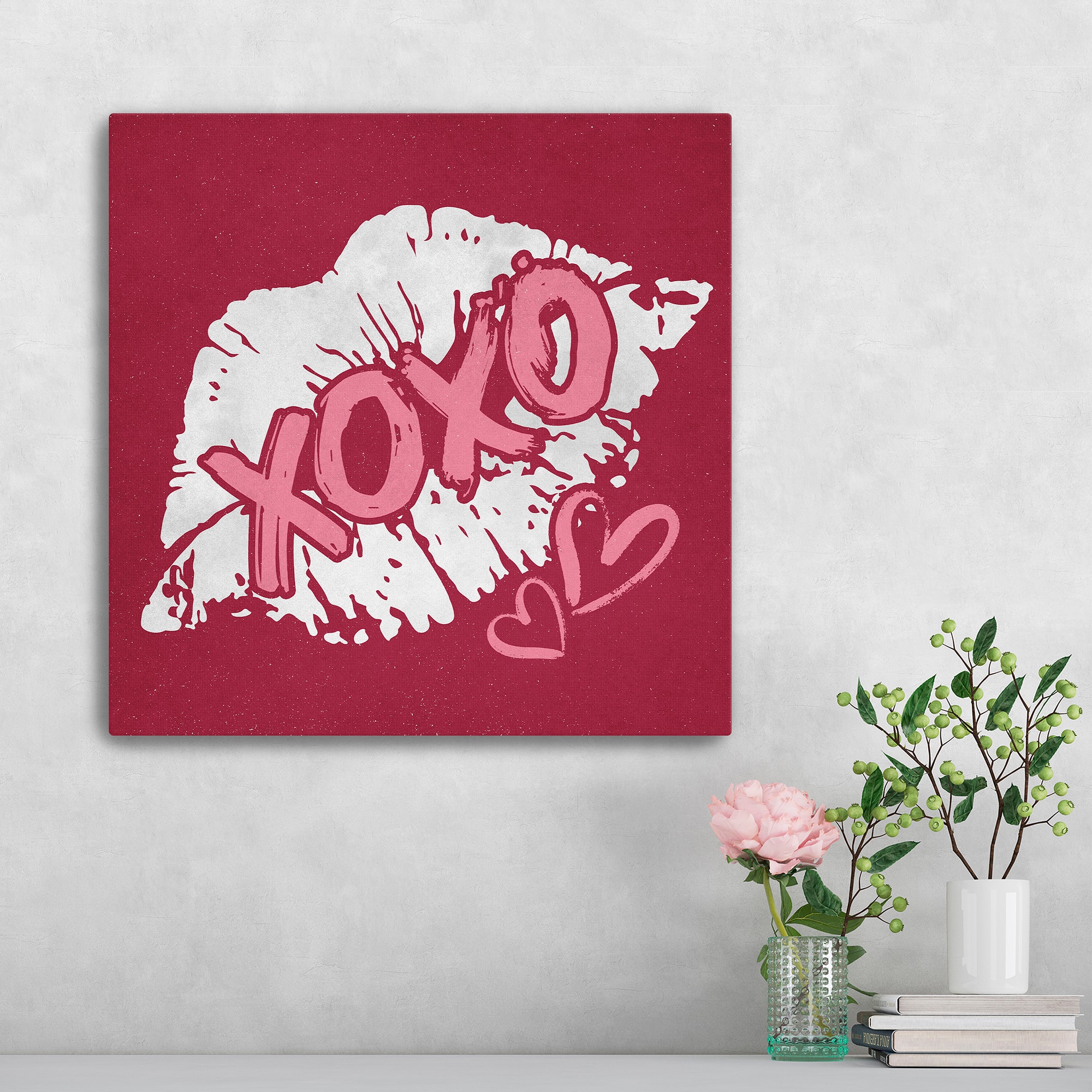 Kiss and Hugs I Canvas Giclée Art