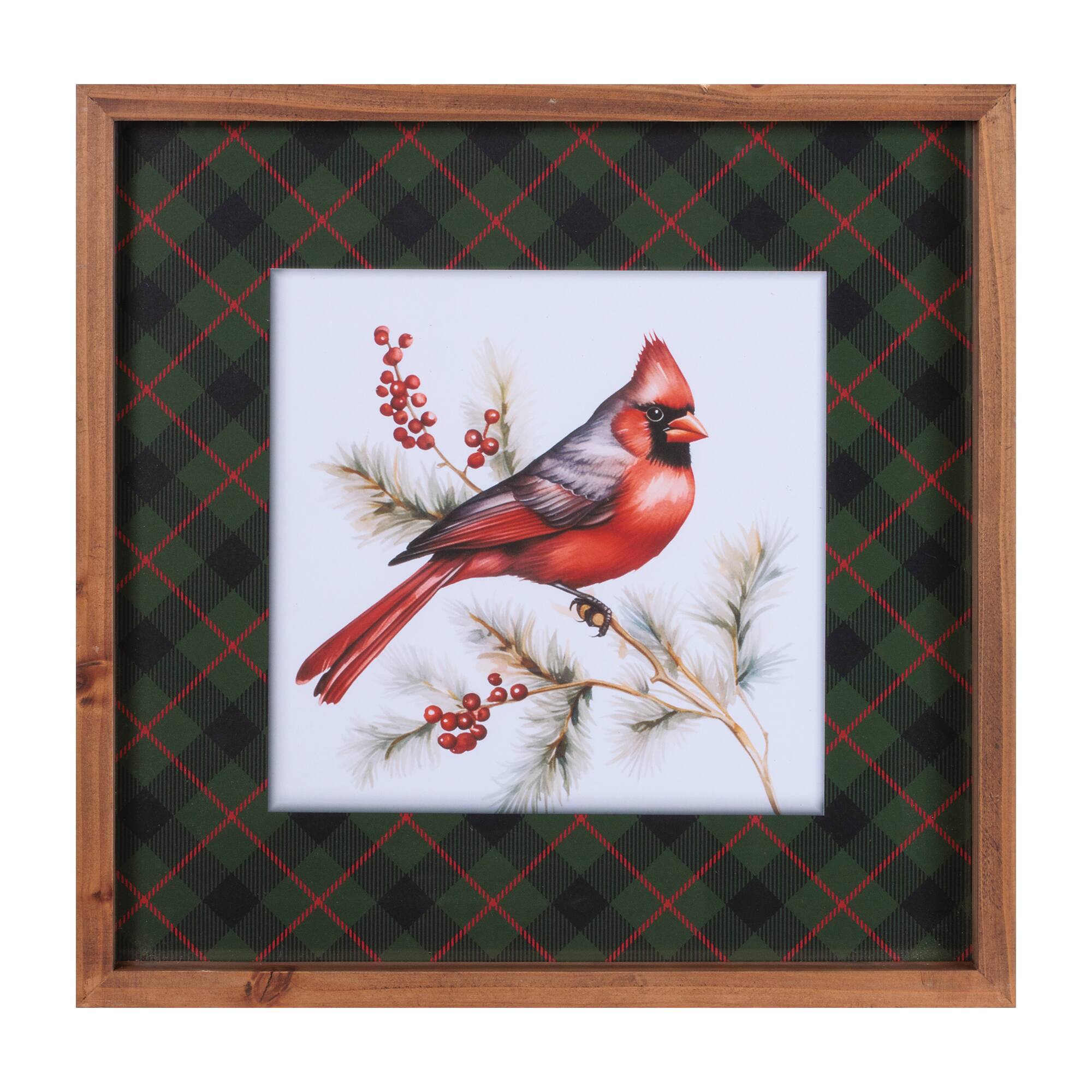 Melrose 16" x 16" Framed Cardinal Print Wall Art