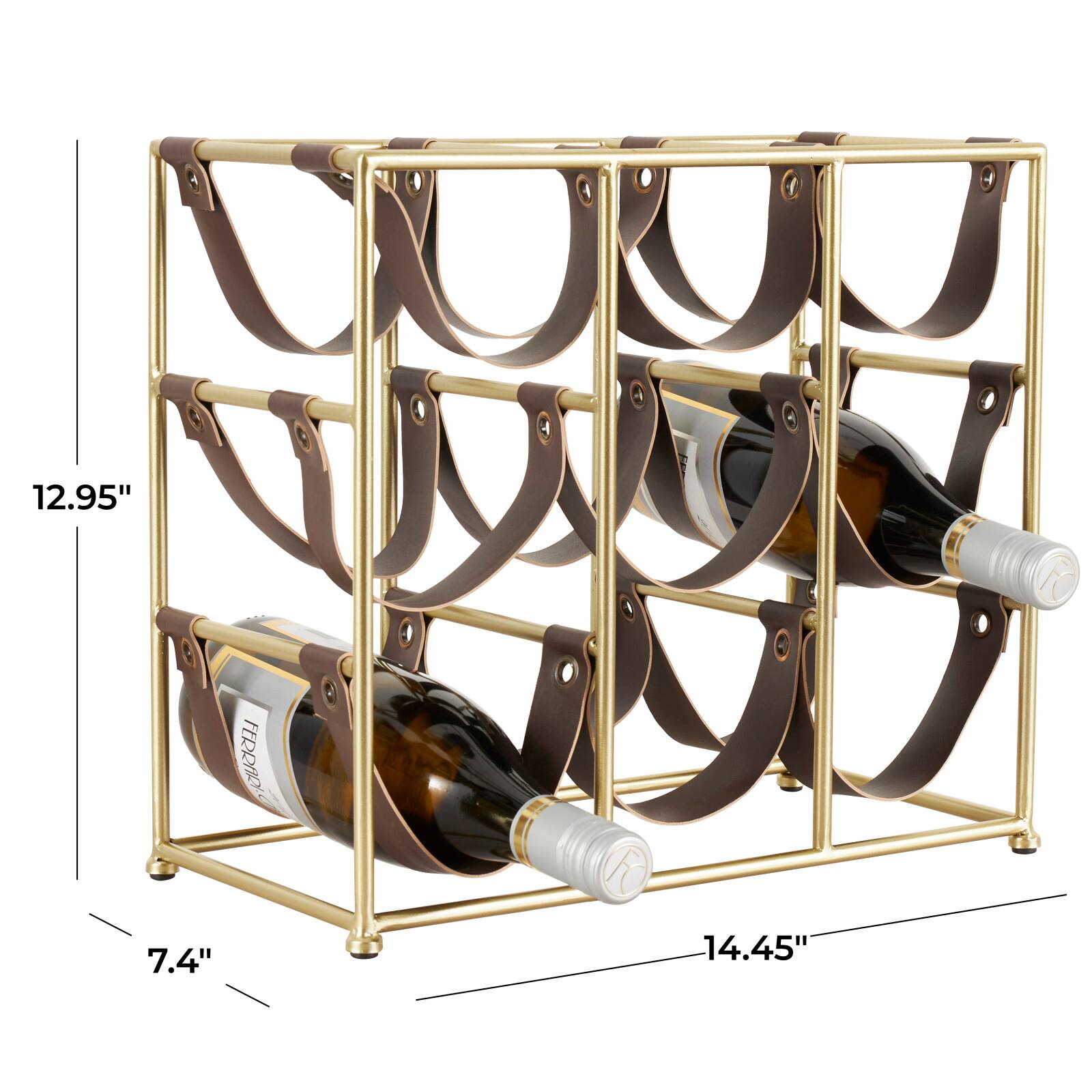 Gold Metal Wine Rack