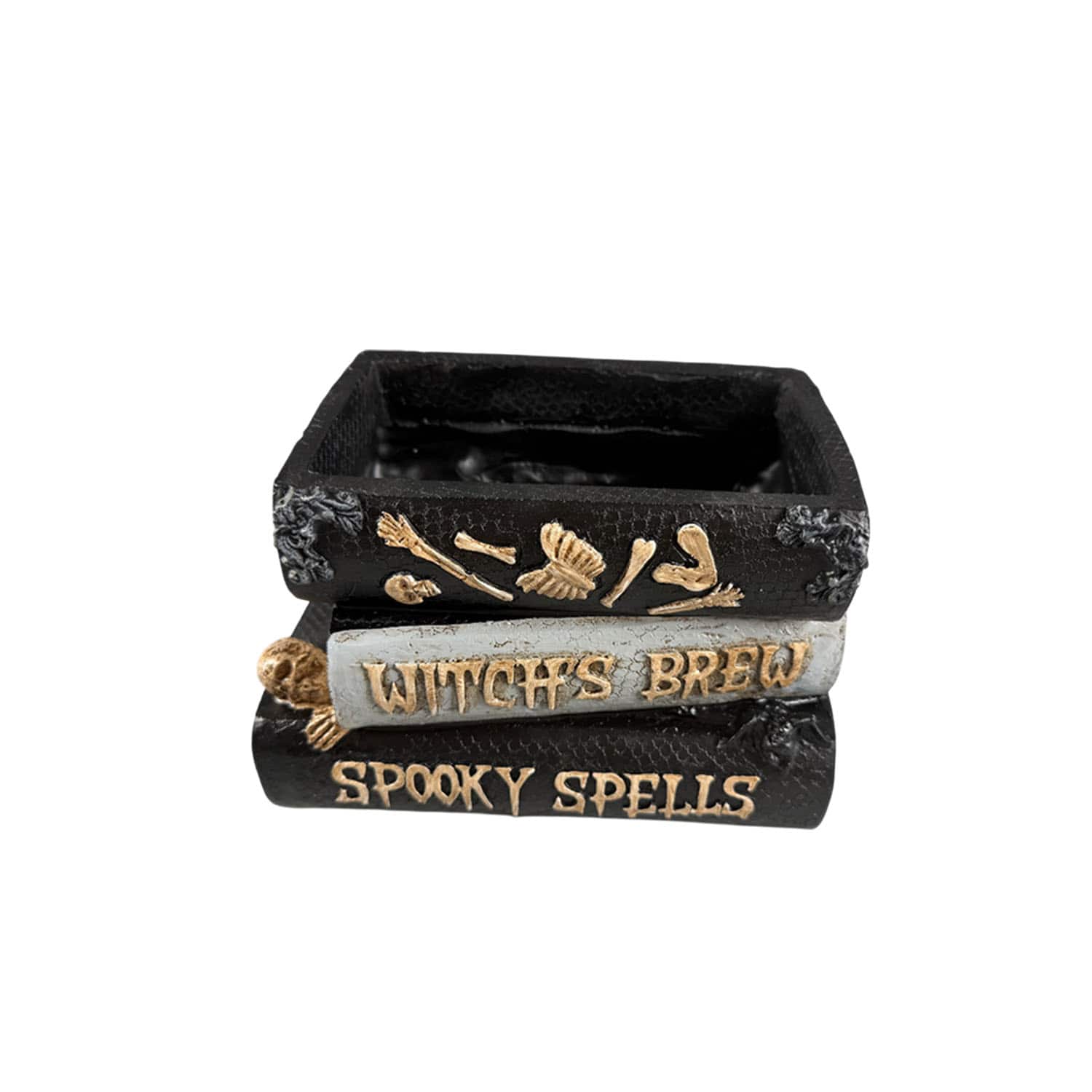 8" Black & White Stacked Spell Books Pot by Ashland®