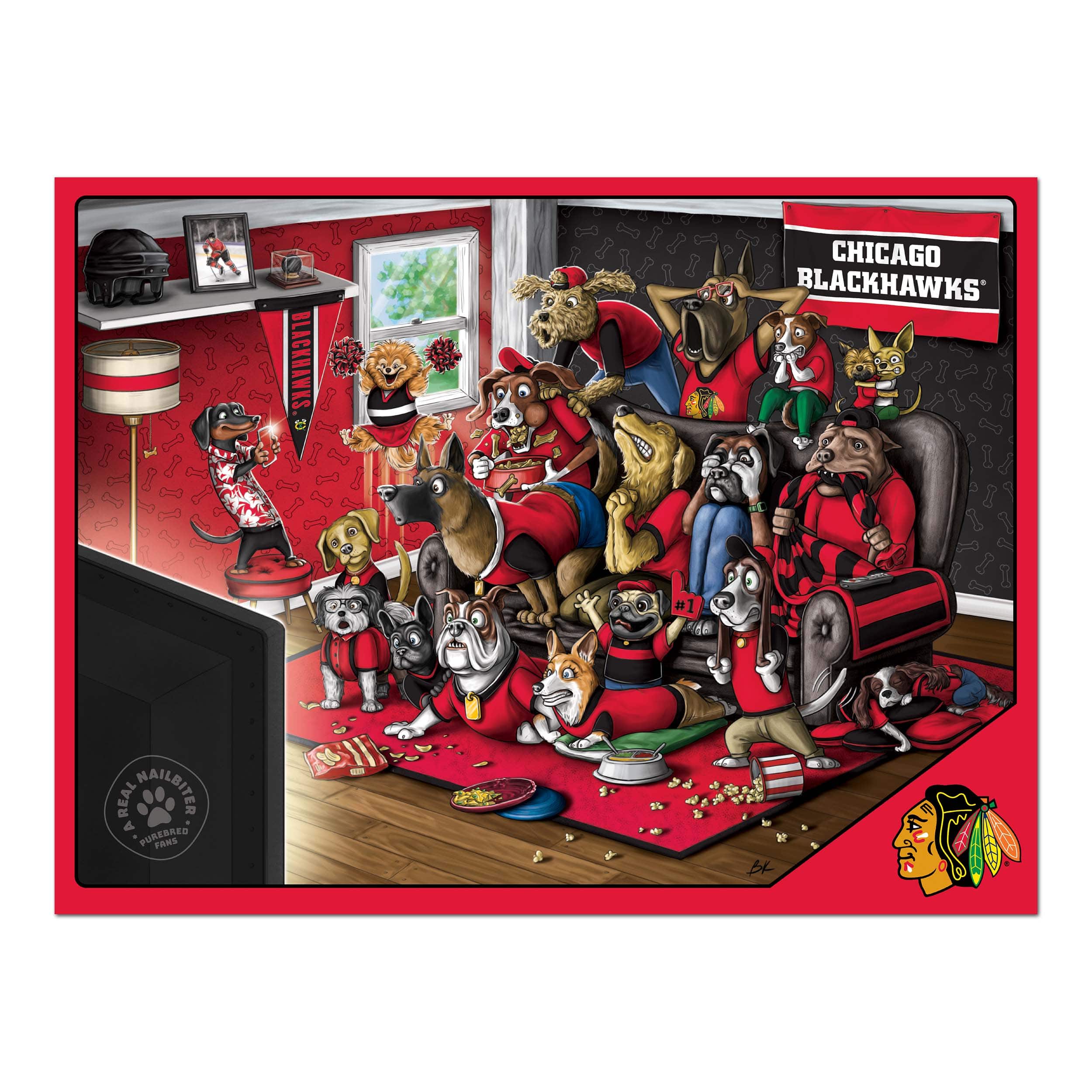 NHL Purebred Fans A Real Nailbiter 500 Piece Puzzle