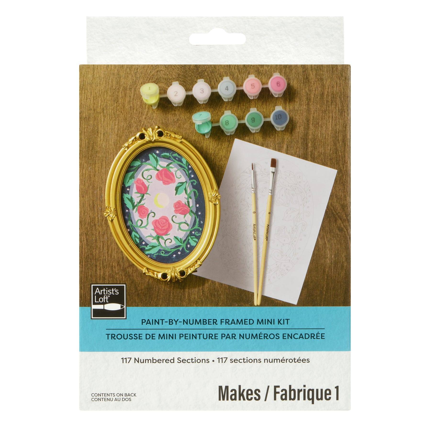 Rose & Thorns Paint-by-Number Framed Mini Kit by Artist's Loft®