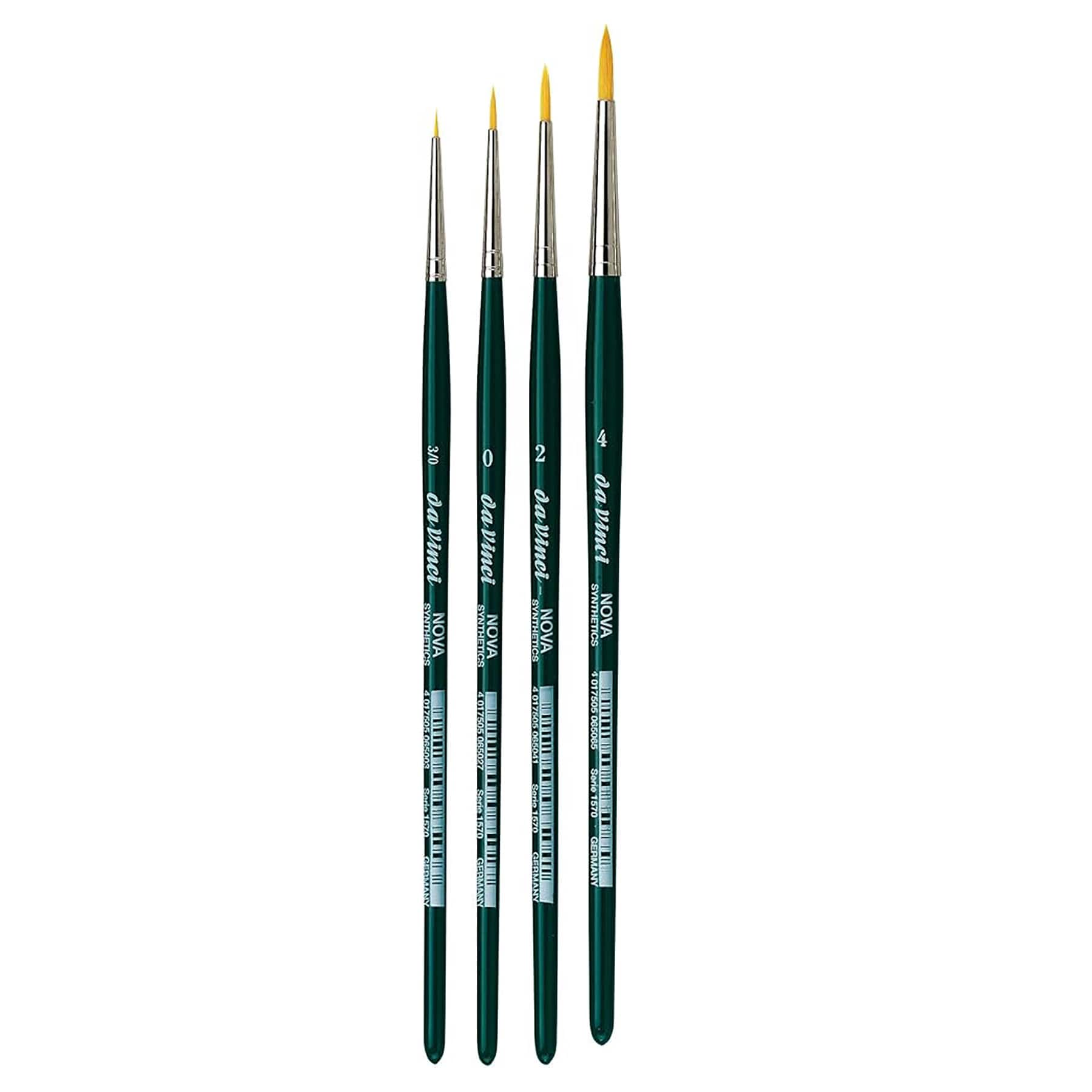 da Vinci NOVA Series 1570 4 Piece Synthetic Round Brush Set