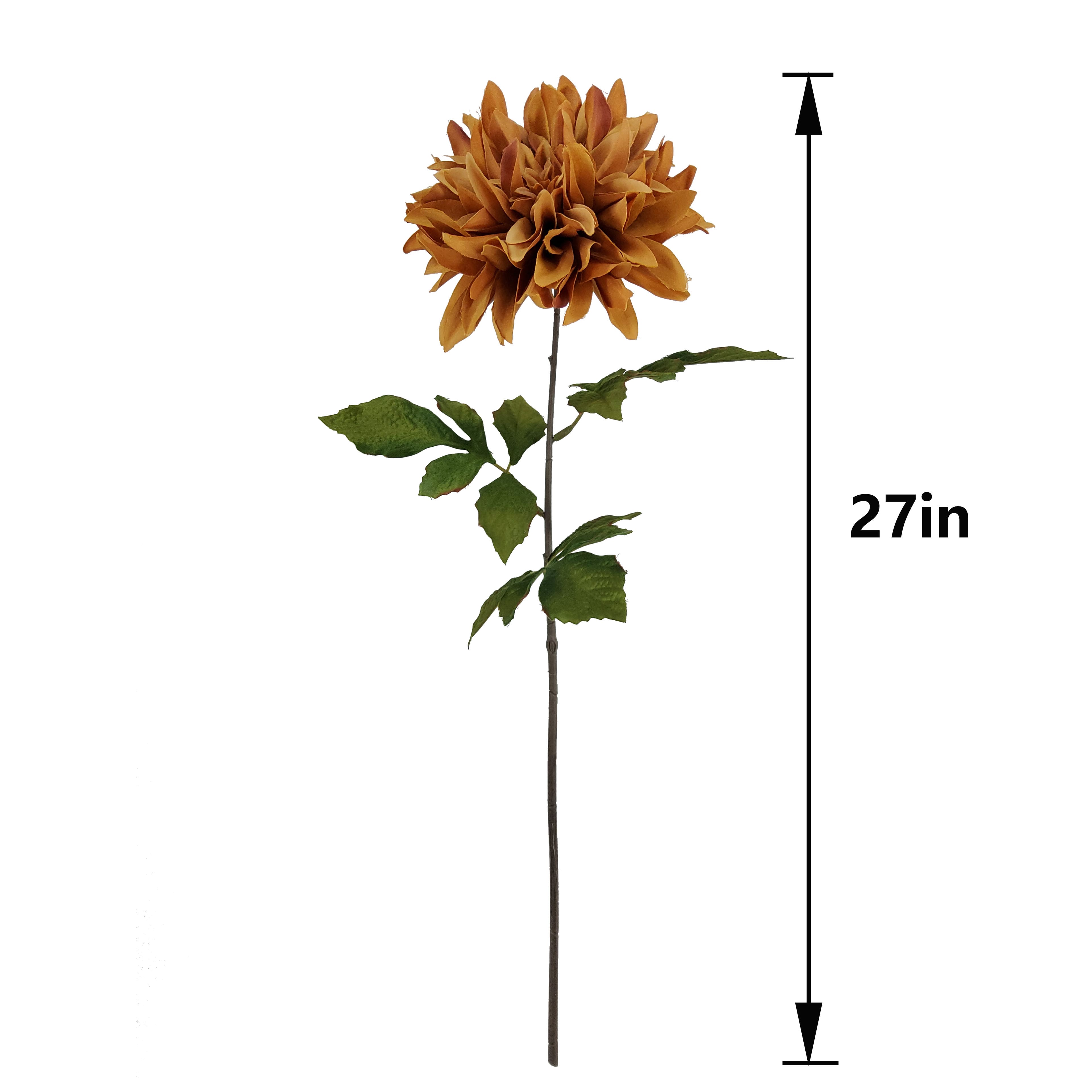 29" Orange Dahlia Stem by Ashland®