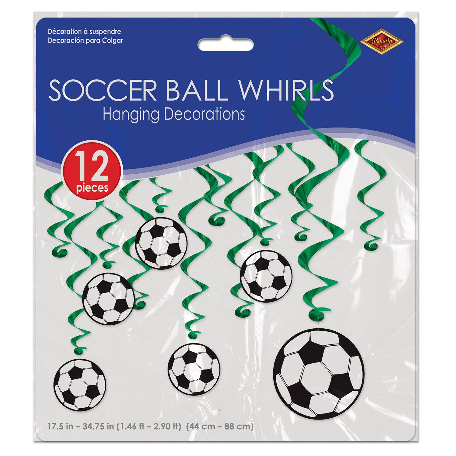 Beistle Soccer Ball Whirls Pack