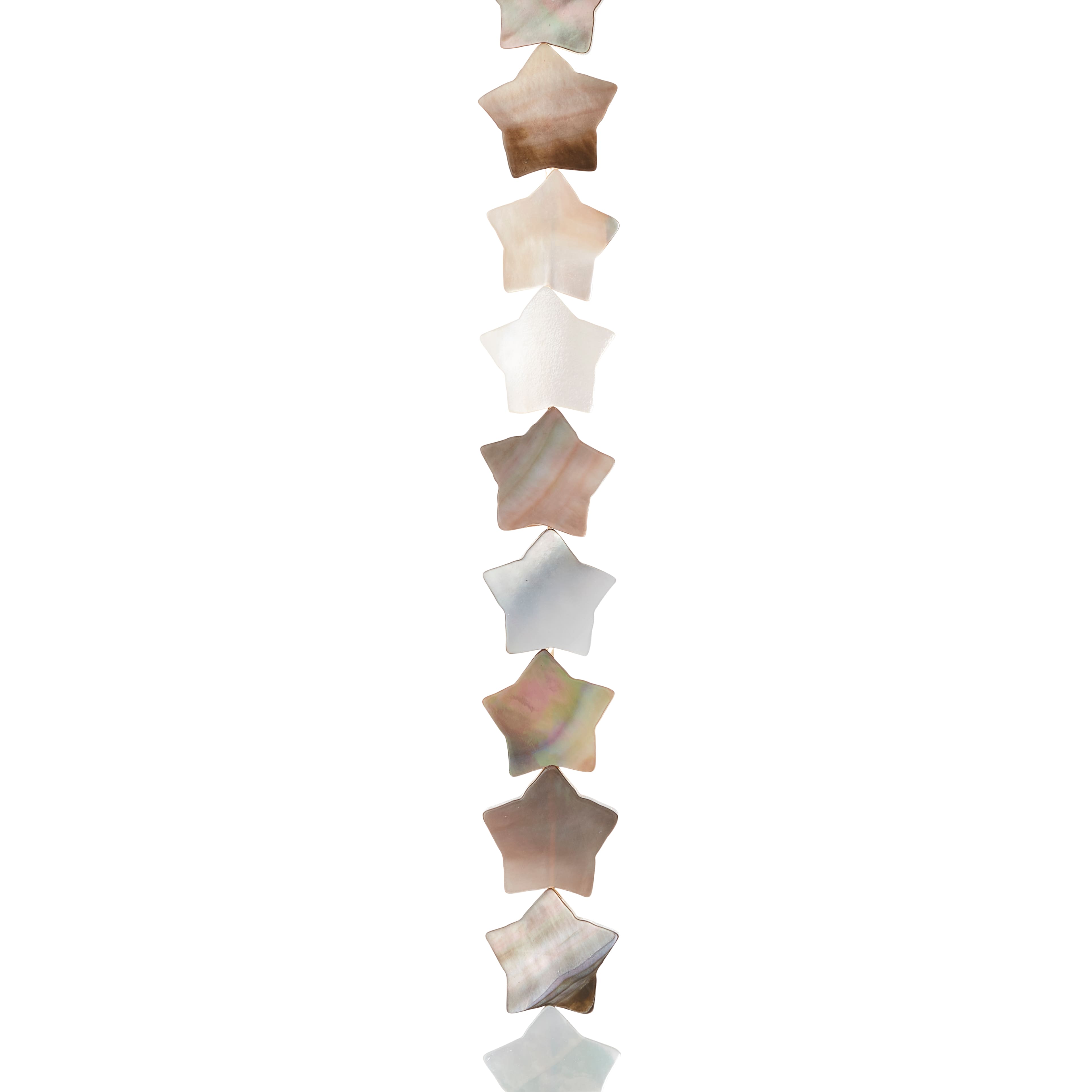 12 Pack: Gray Shell Star Beads, 10mm by Bead Landing™