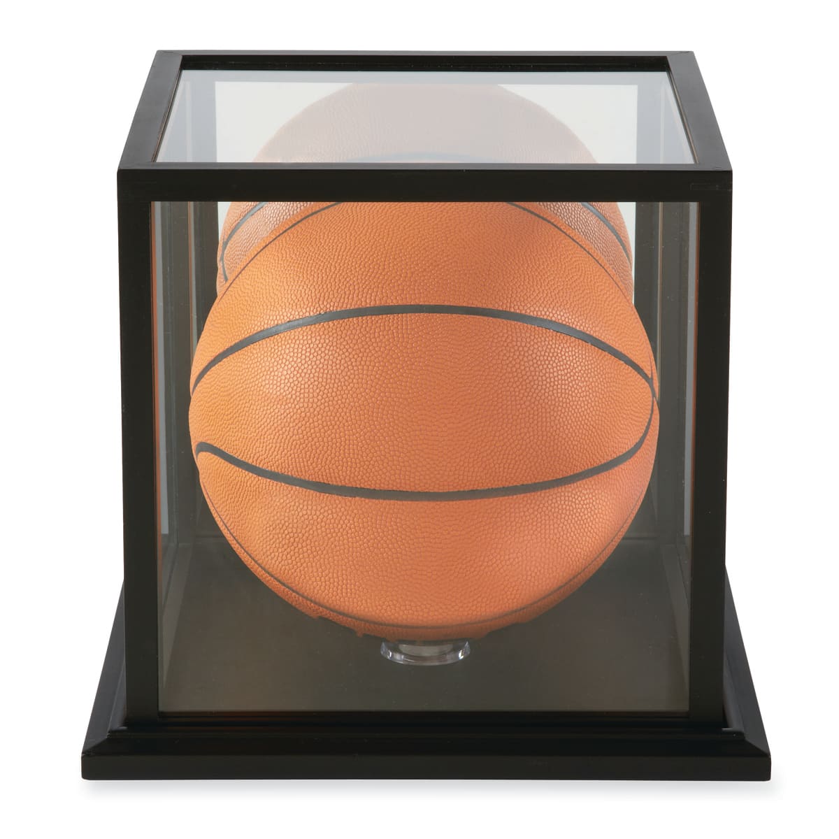 Black Basketball Display Case with Mirror Back by Studio Décor®