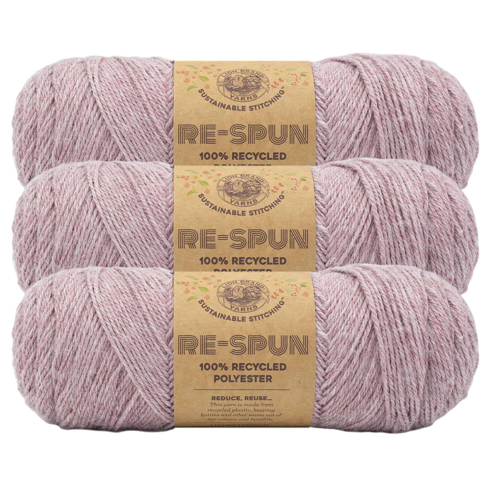 3 Pack Lion Brand® Re-Spun Recycled Yarn