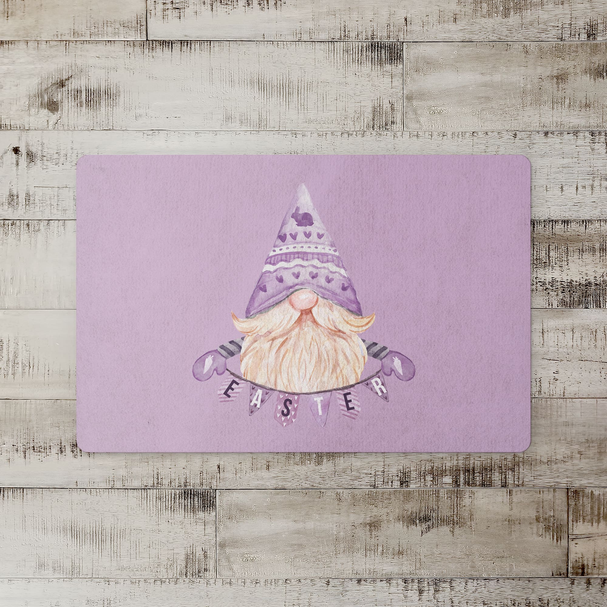 Easter Gnome Banner Mat 27" x 18" Floor Mat