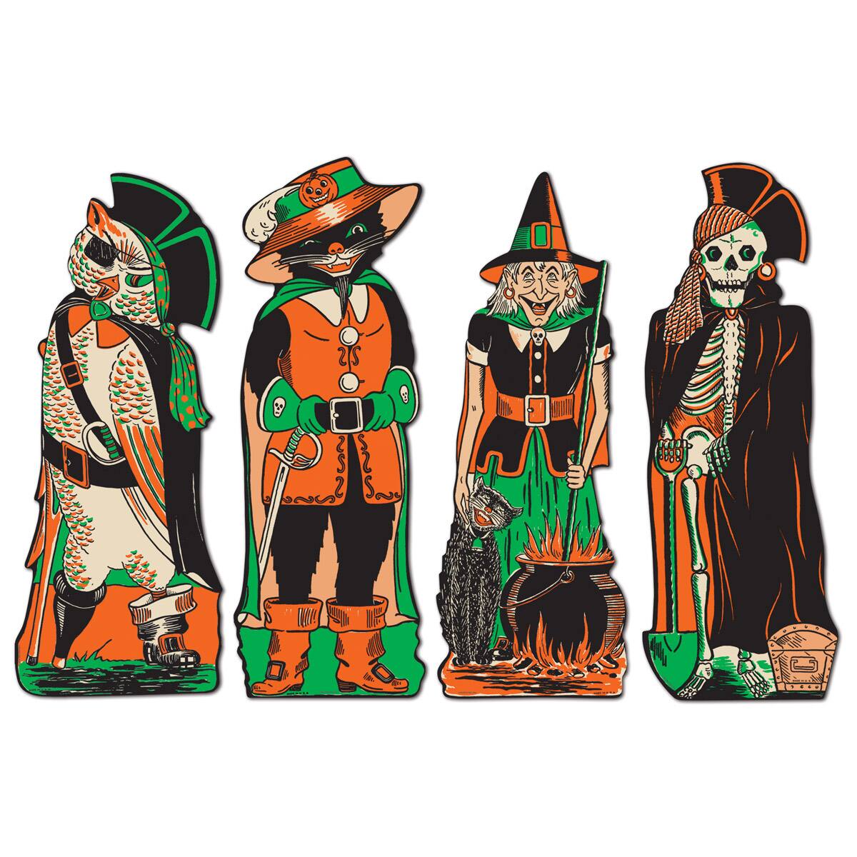 Beistle 17" Vintage Halloween Fanci-Dress Cutouts, 8ct.