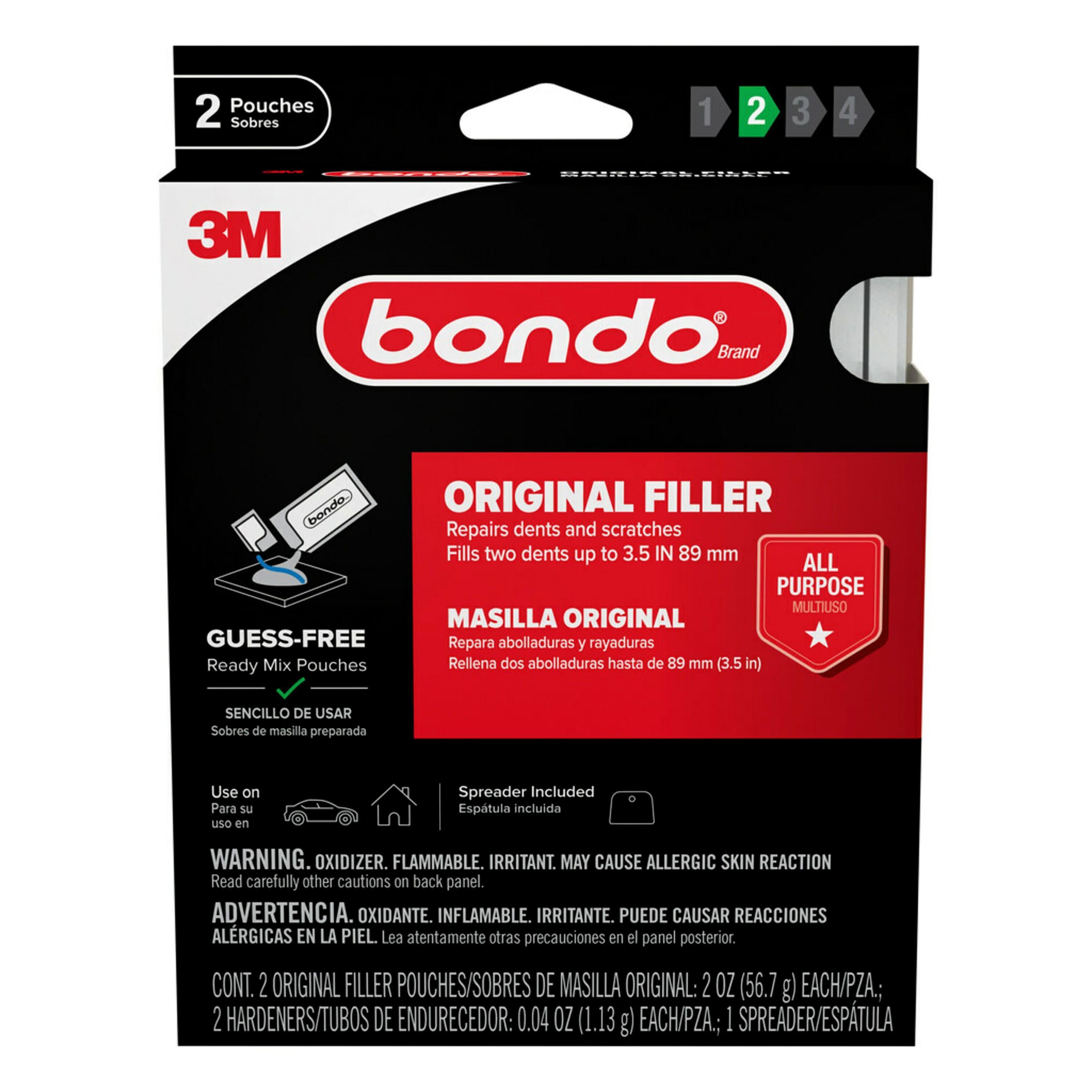 Bondo® Original Filler Ready Mix Pouches, 2ct.