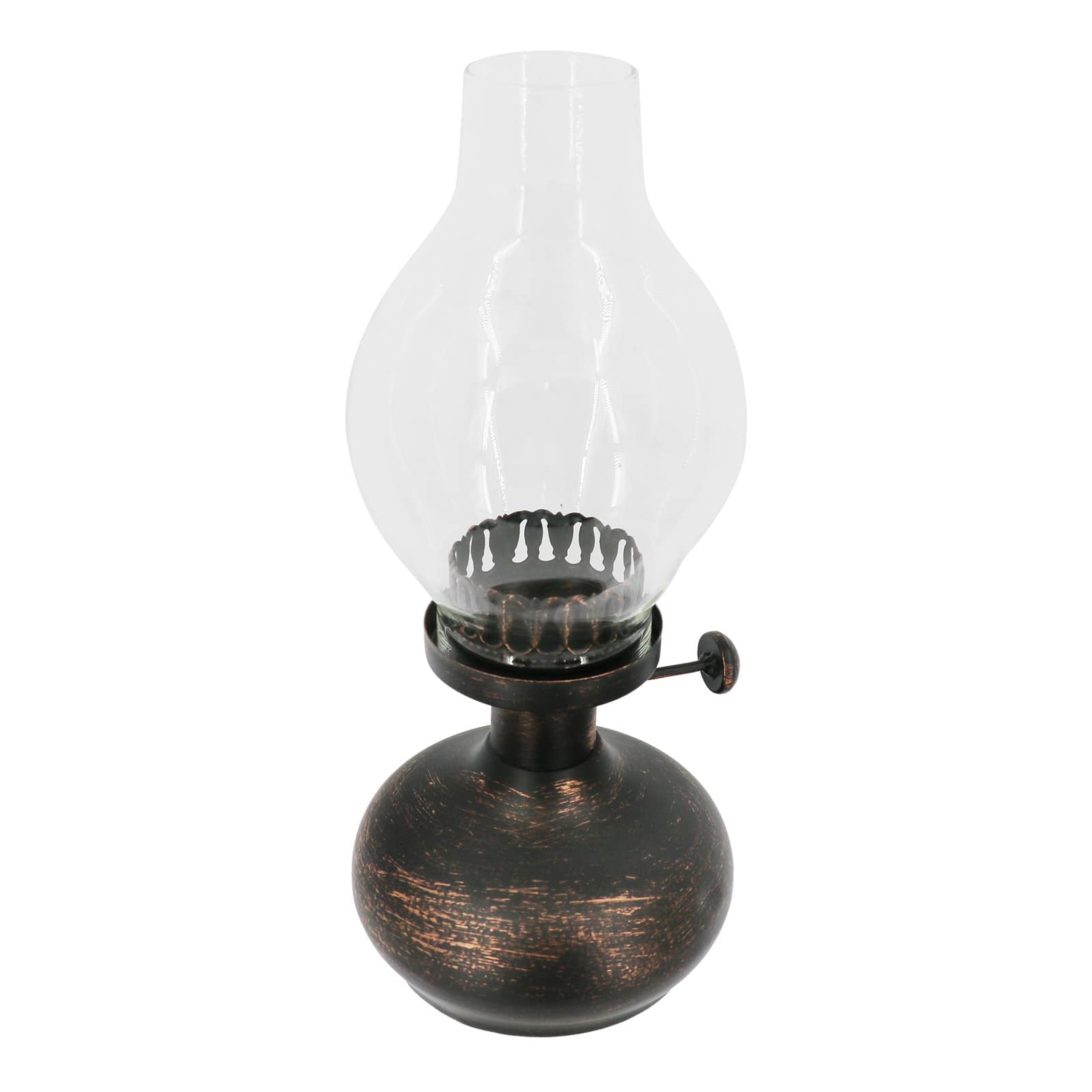 10.75" Antique Gold Iron & Glass Tealight Holder by Ashland®