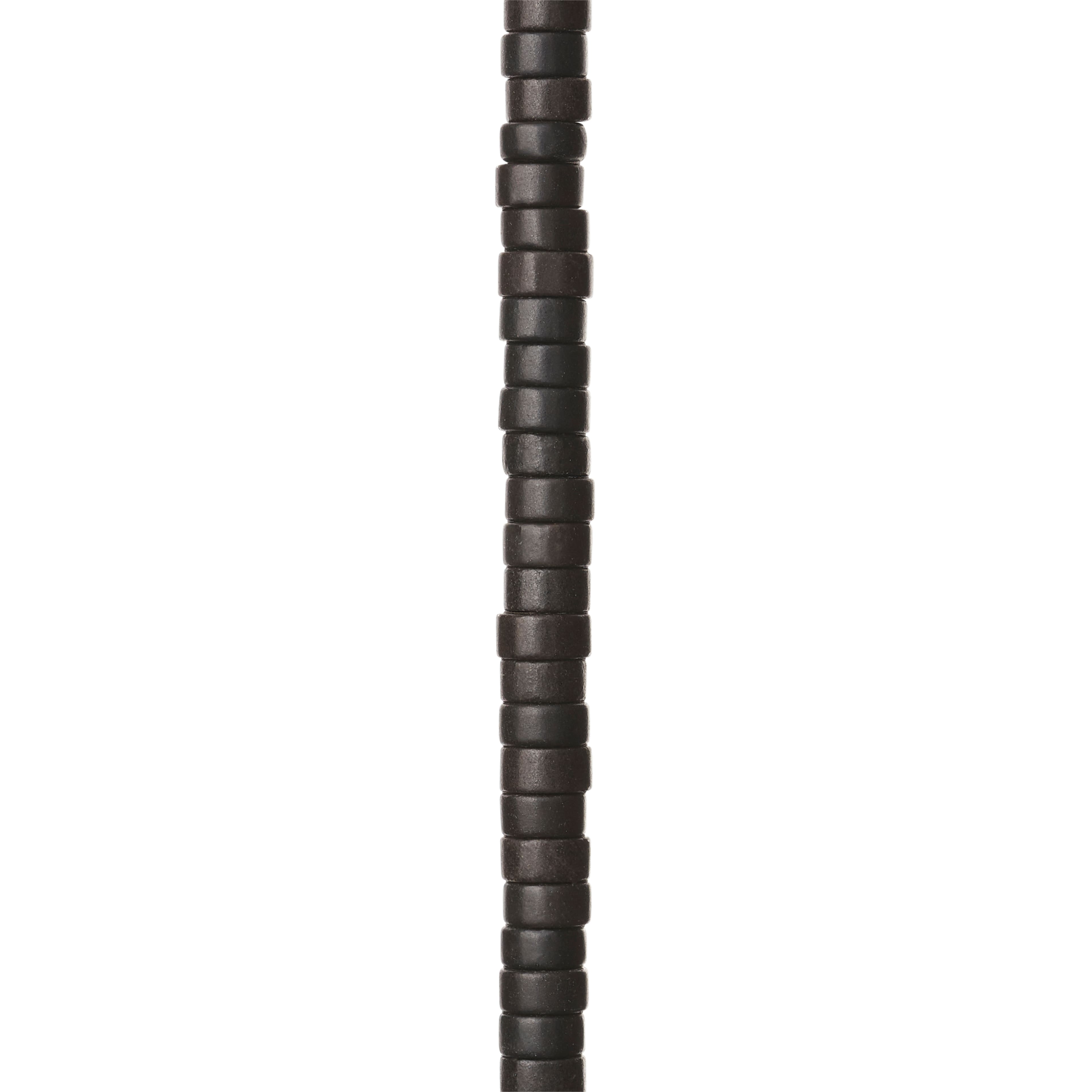 12 Pack: Black Jasper Heishi Beads, 6mm by Bead Landing™