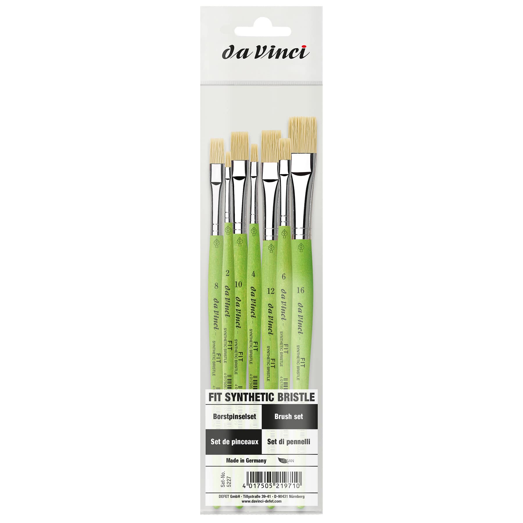 da Vinci FIT Synthetics Series 379 7 Piece Brush Set