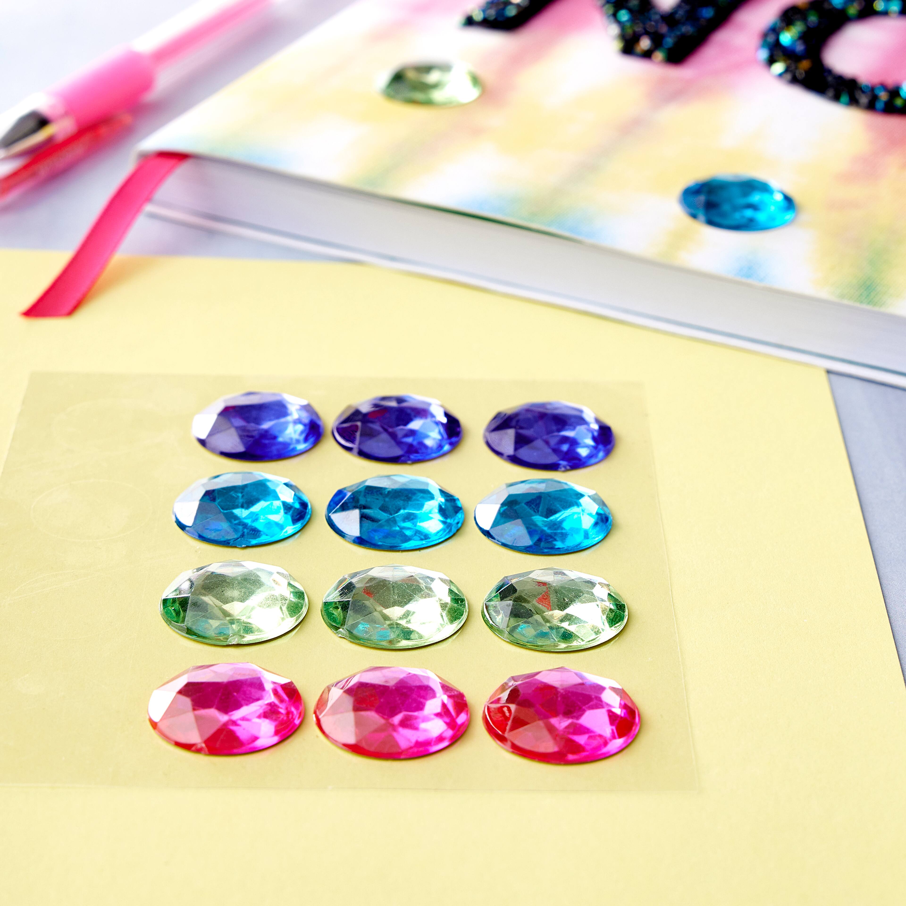 12 Packs: 16 ct. (192 total) Large Rhinestone Stickers by Recollections™