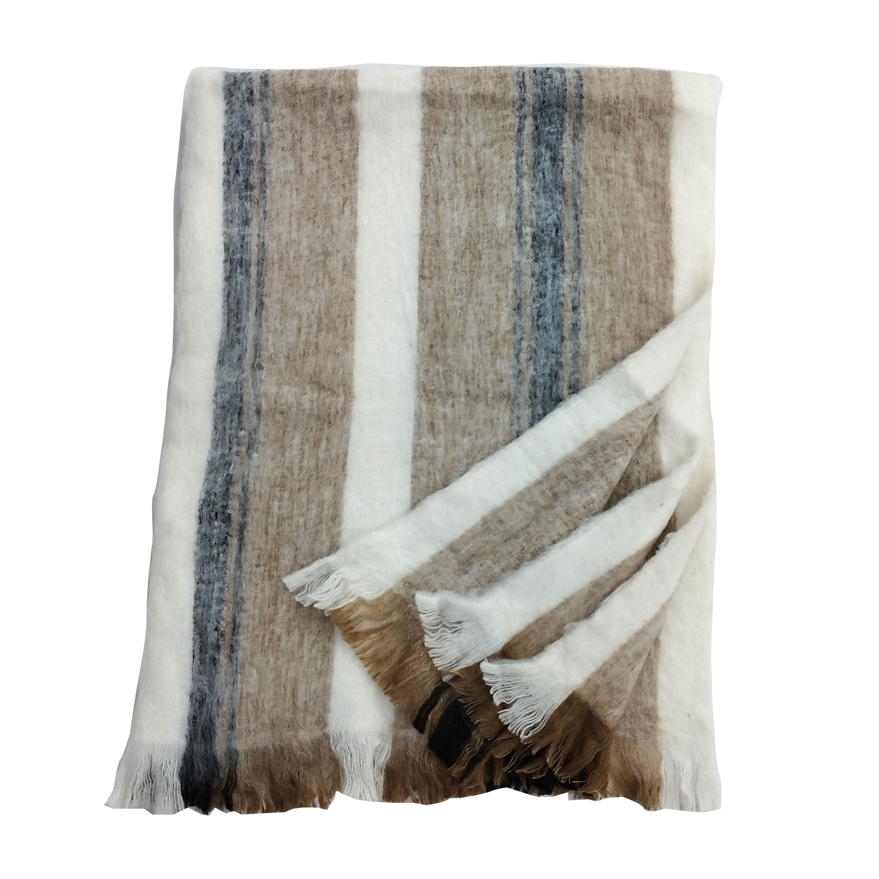 50" x 60" Brown Striped Throw by Ashland®