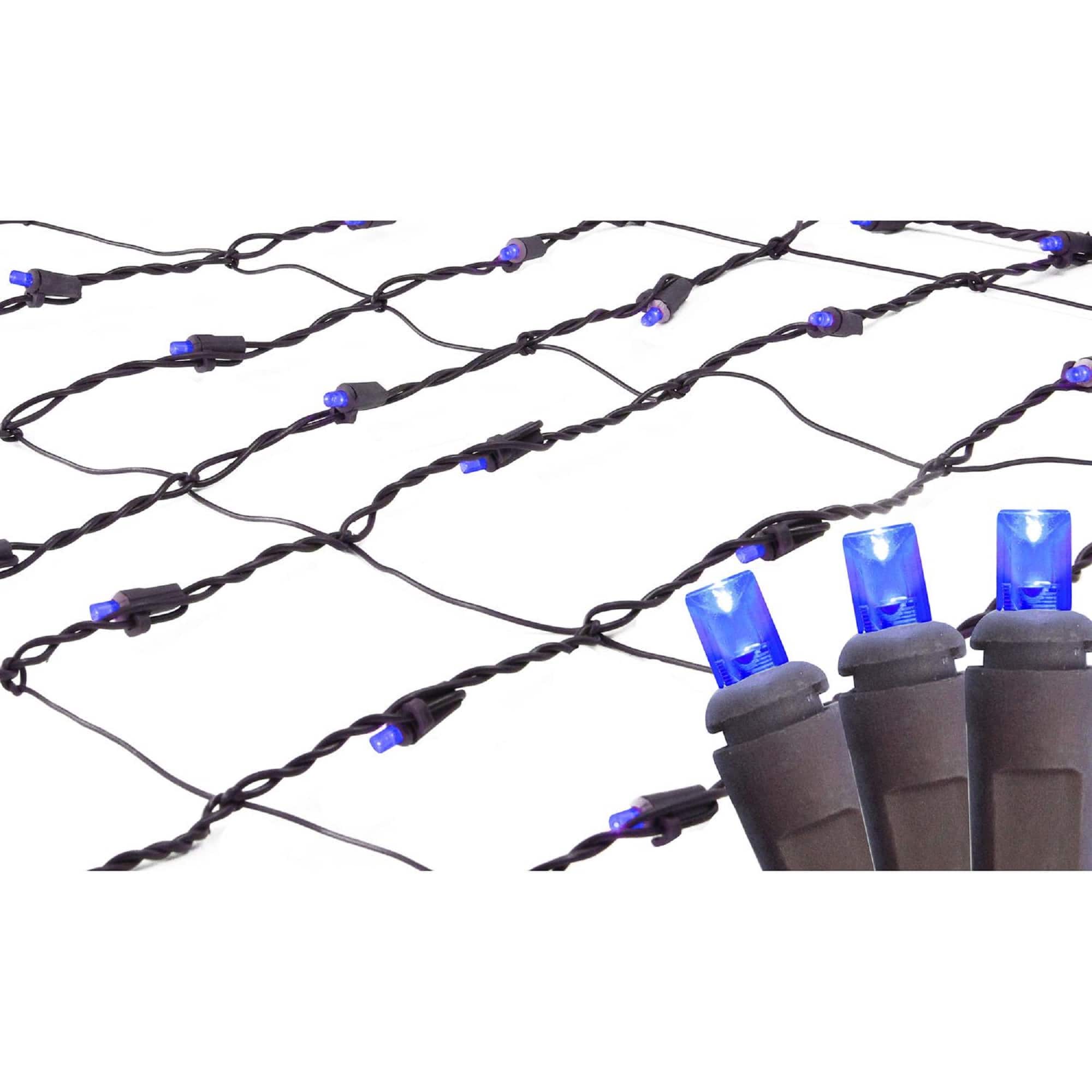 Pre-Lit Blue LED Christmas Lights Net-Style Tree Trunk Wrap