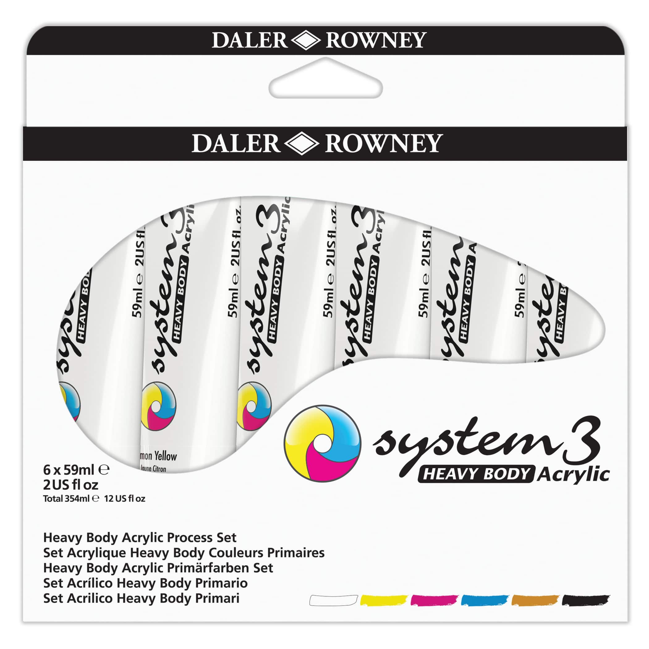 Daler-Rowney® 2oz. 6 Color System3 Heavy Body Acrylic Paint Starter Set