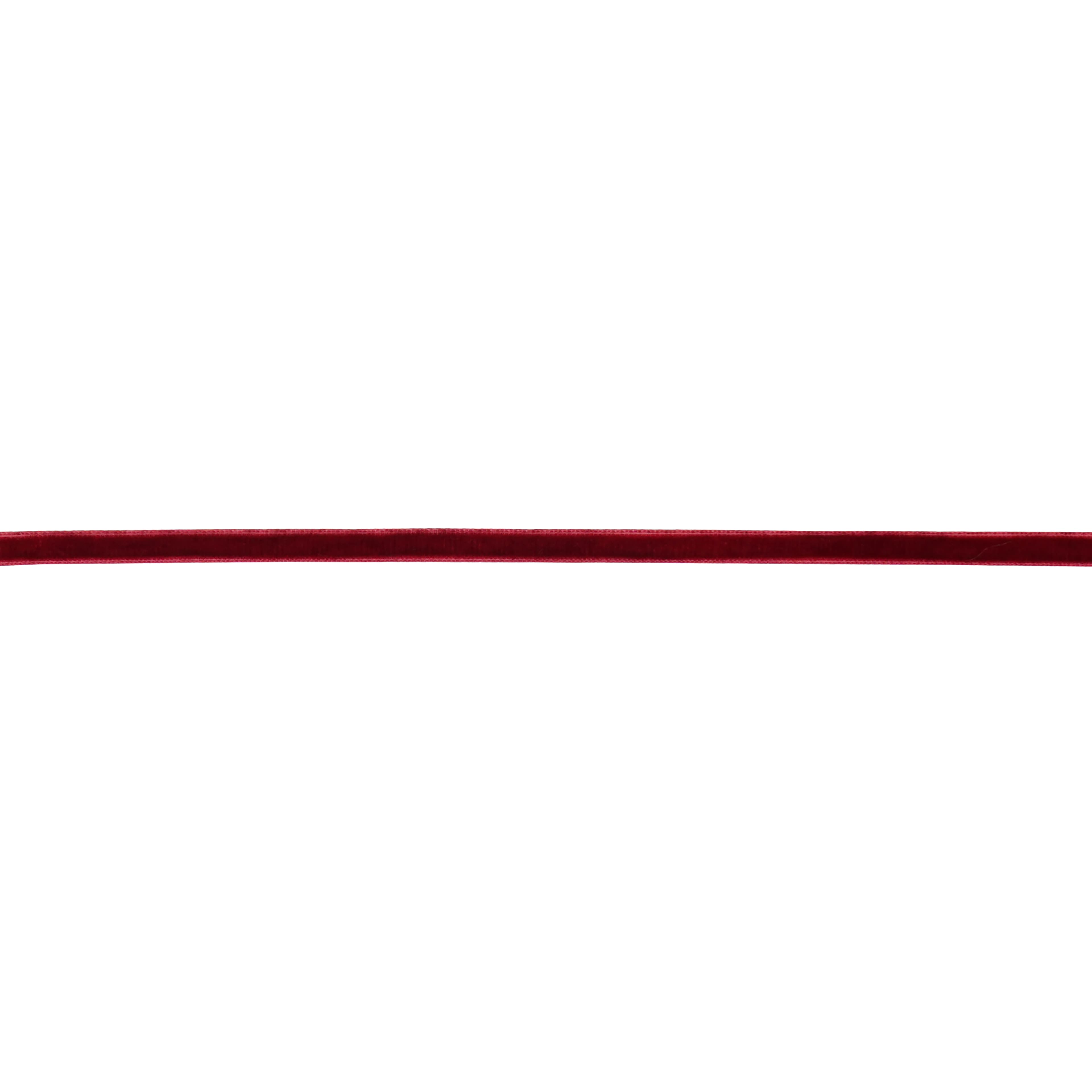 1/4" x 10yd. Burgundy Velvet Ribbon by Celebrate It®
