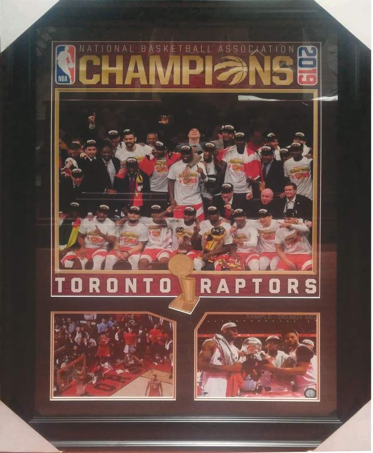 Toronto Raptors Framed 8" x 10" 2019 World Champion Collage 28.5" x 39.5"