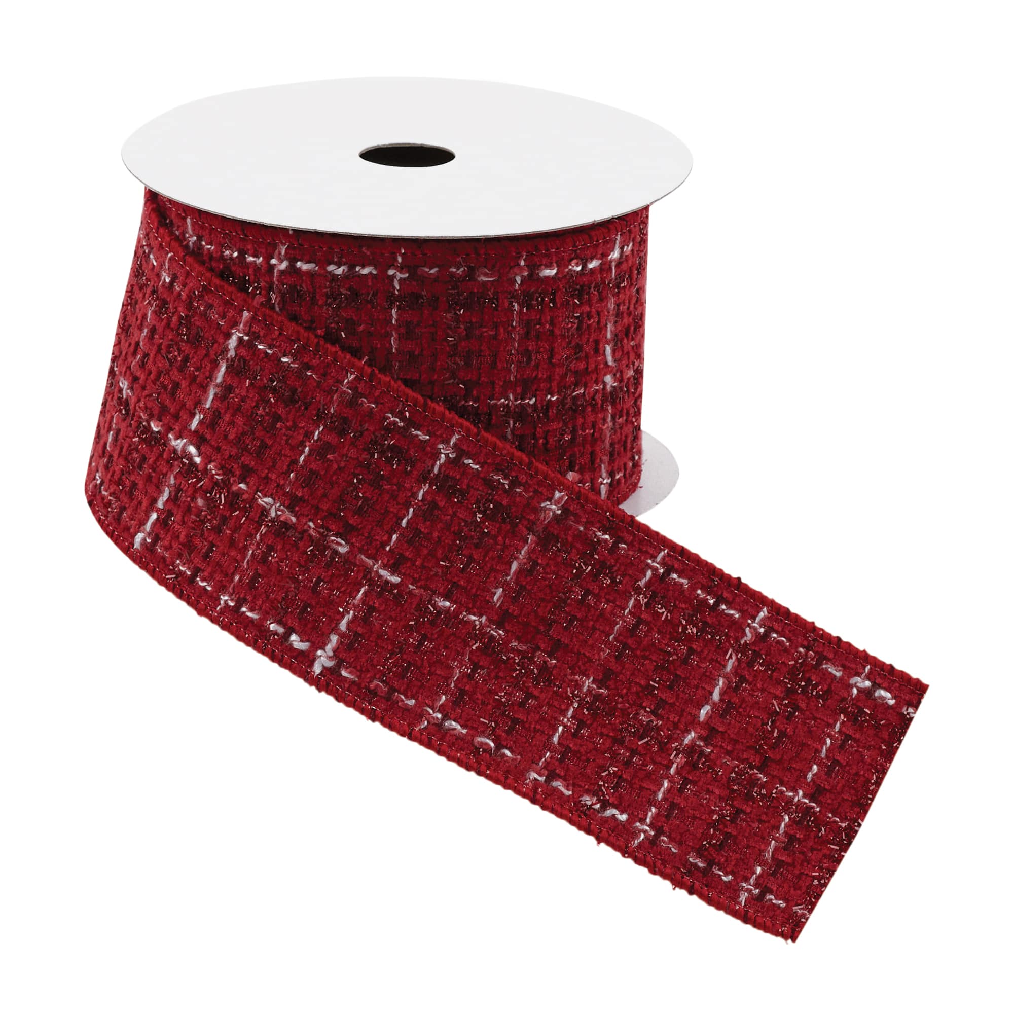 2.5" x 5yd. Tattersall Plaid Wired Ribbon