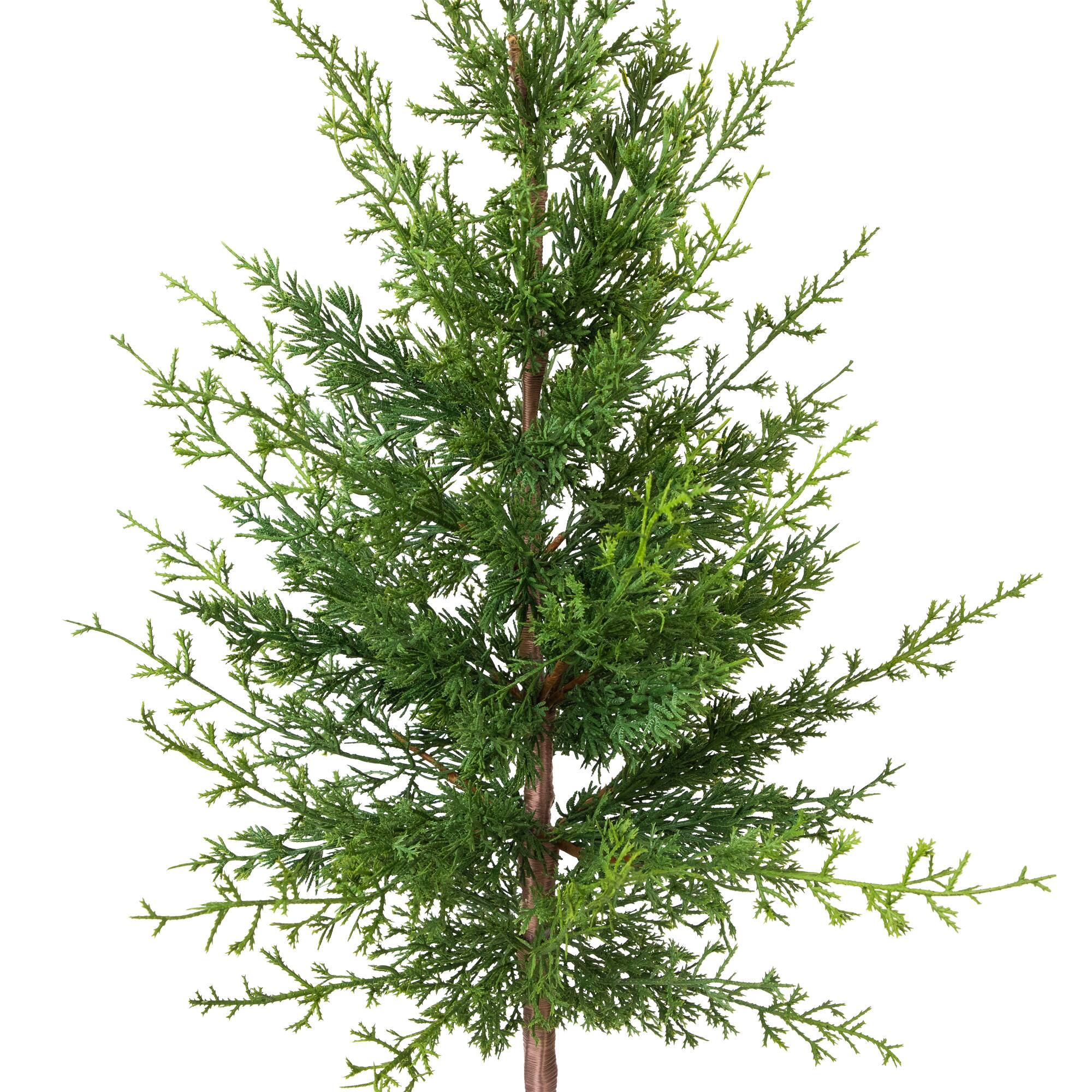 Northlight 38" Unlit Artificial Cedar Christmas Tree in Birch Pot