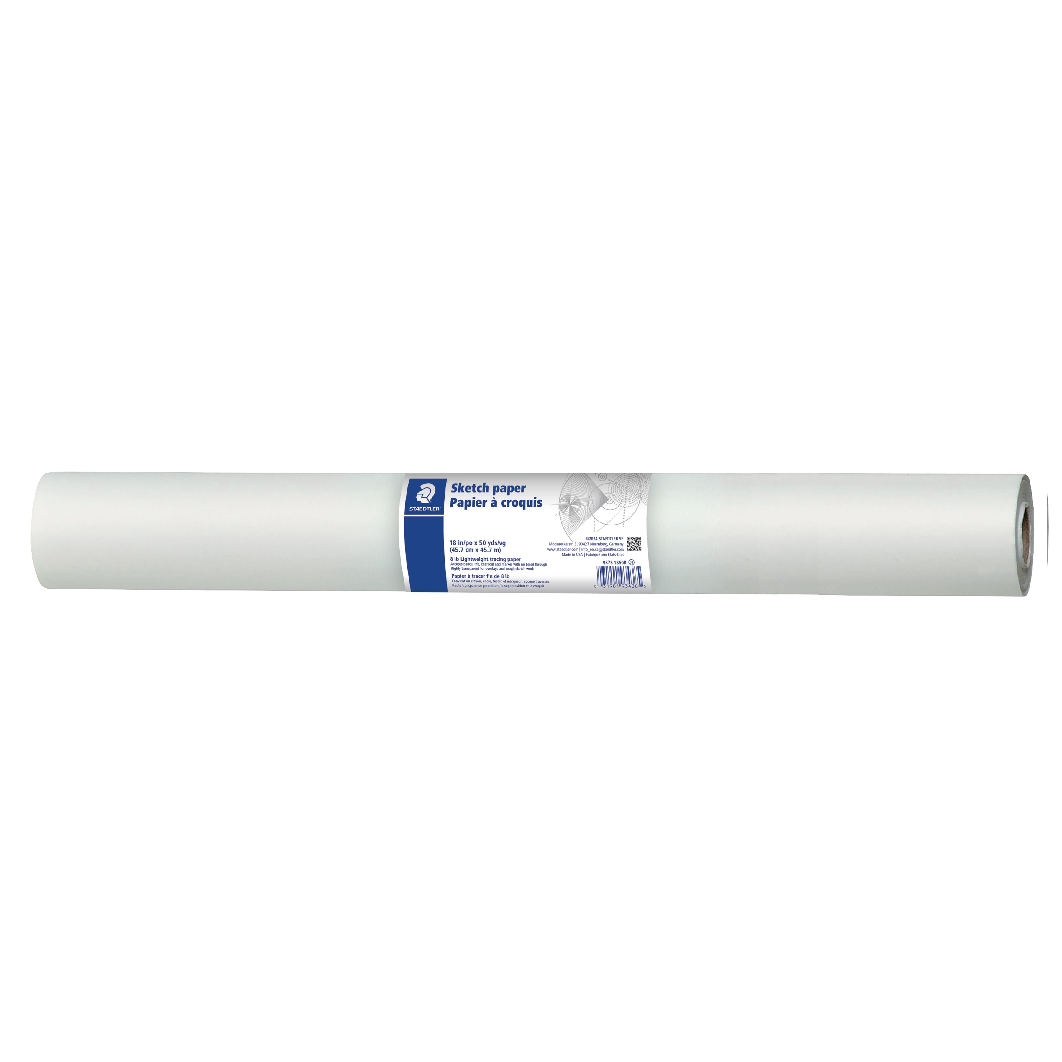 Staedtler® 18" x 50yd. White Sketch Paper
