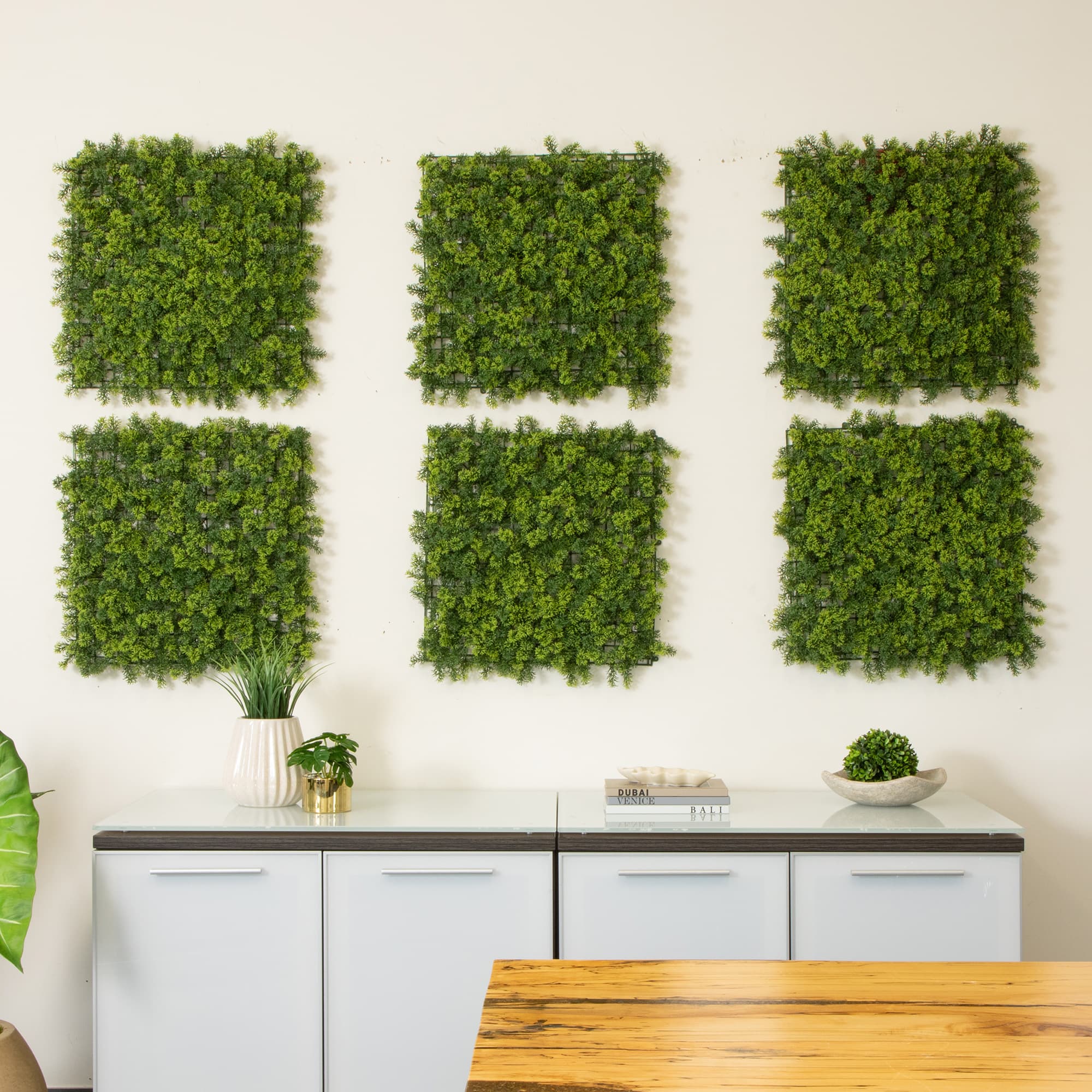 20" Irish Green Meadow Artificial Living Wall Panels, 6ct.