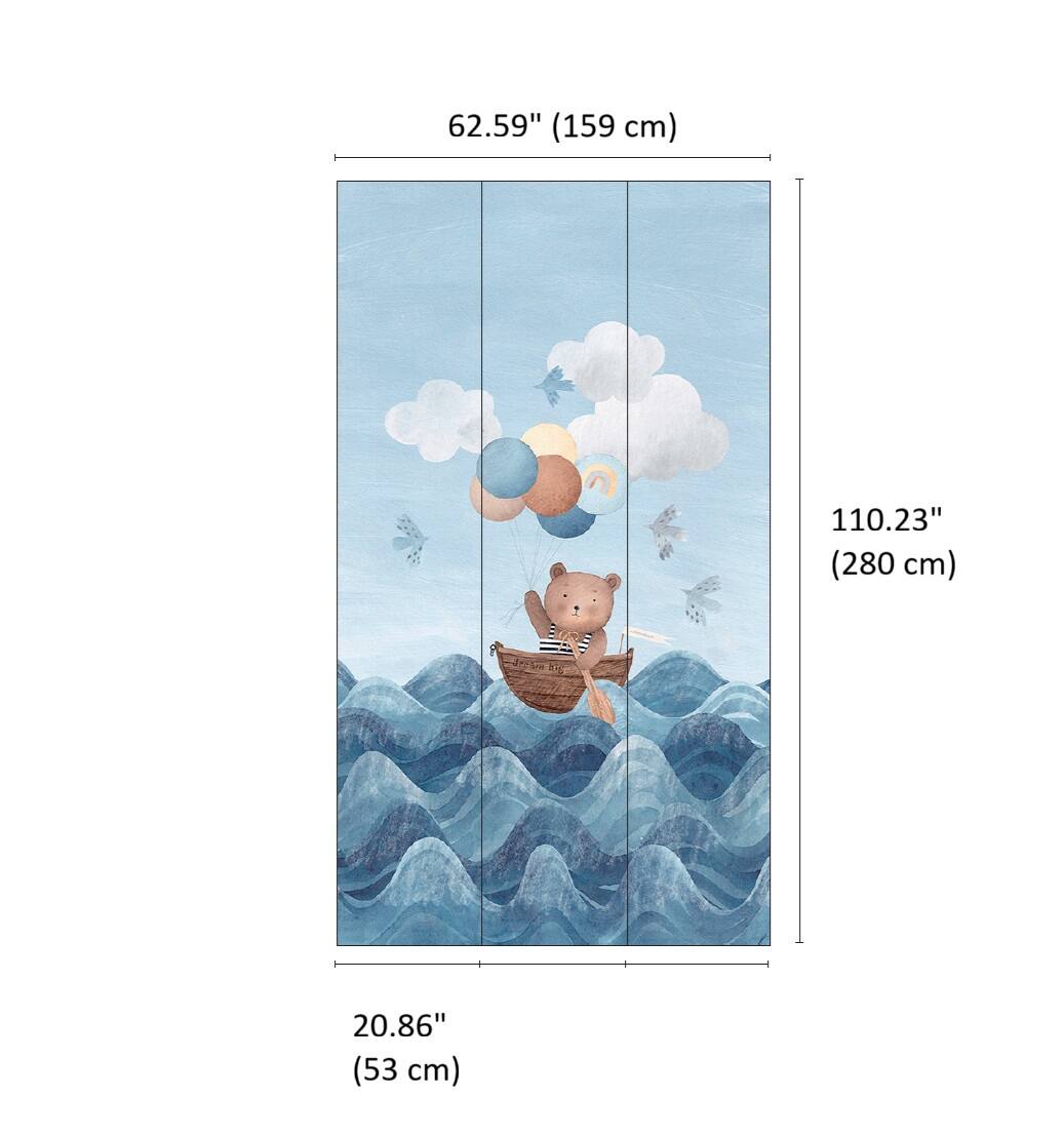 Designs Direct Teddys Big Journey Wall Mural