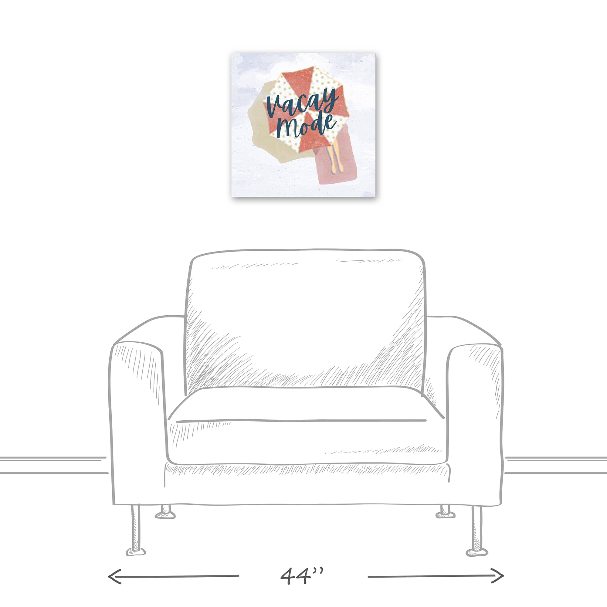 Vacay Mode Canvas Wall Art