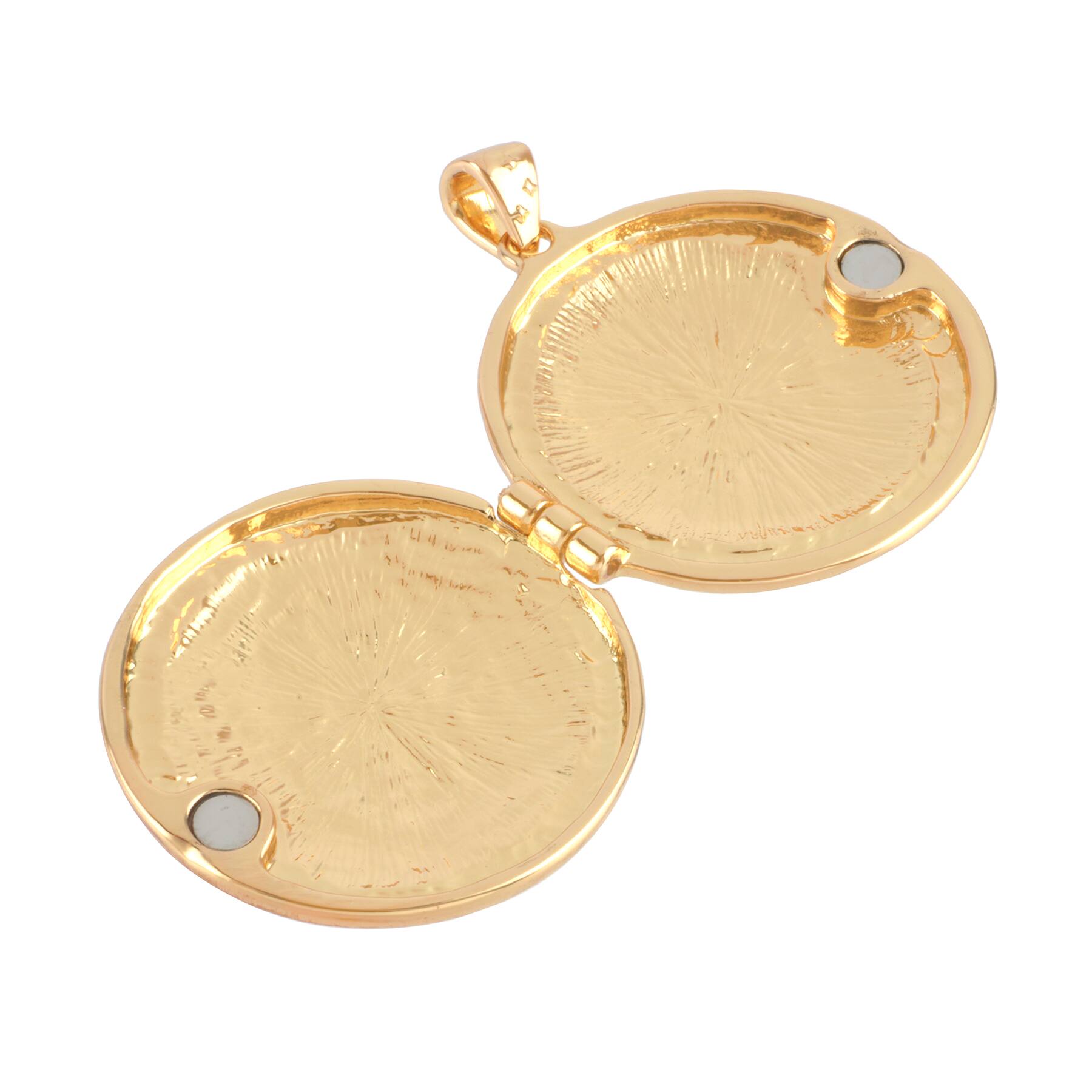 12 Pack: Gold Starburst Locket Pendant by Bead Landing™