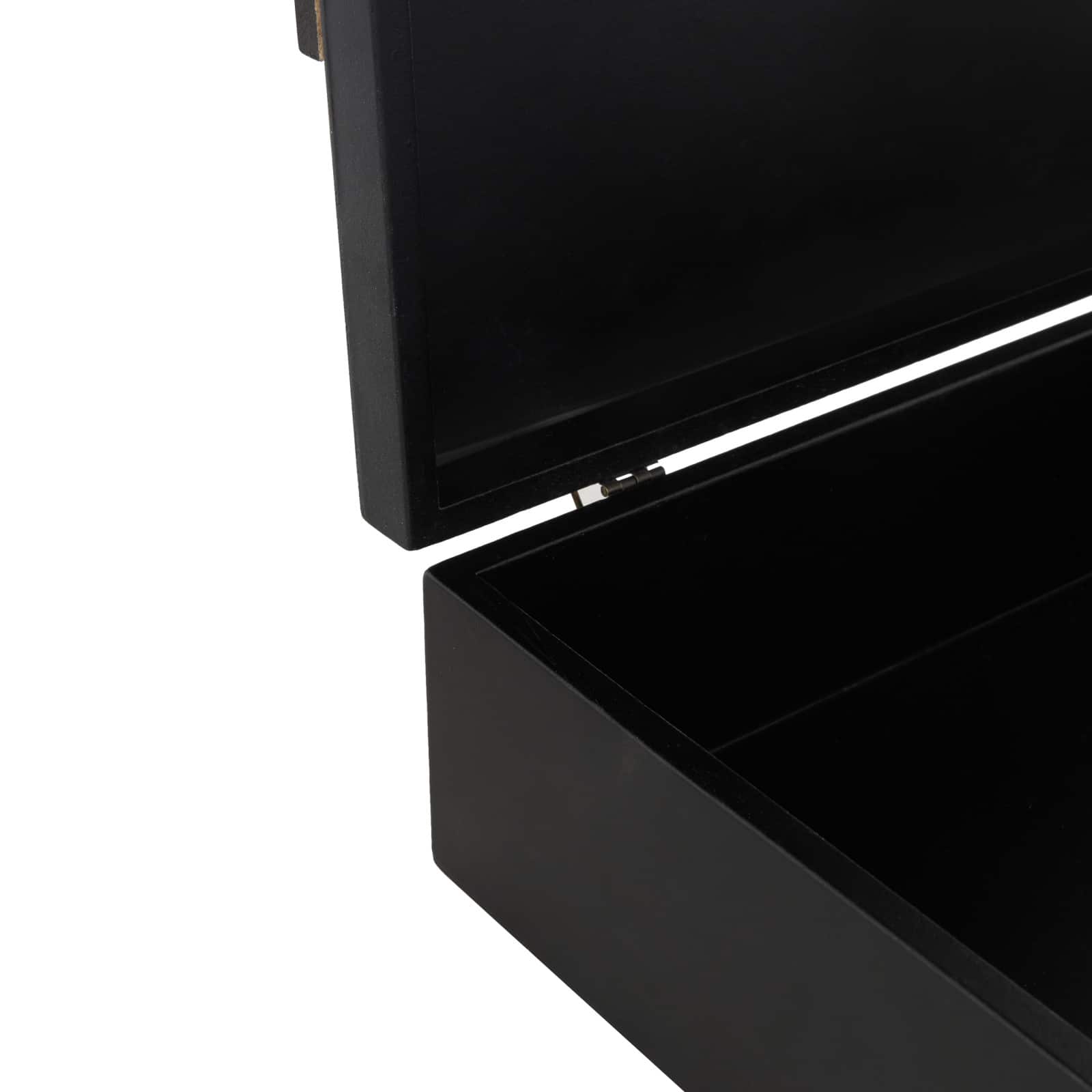 Black Wood Handmade Decorative Box Set