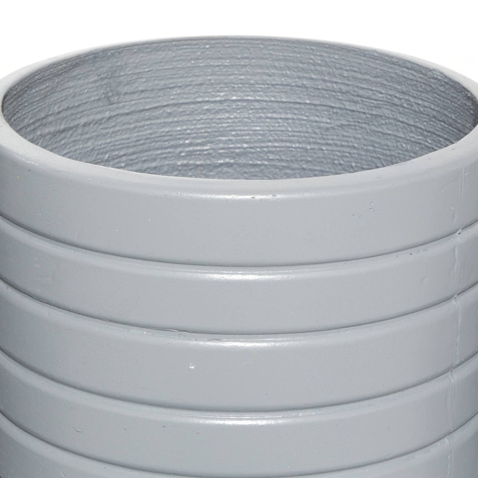 Set of 3 Grey MgO Contemporary Planter 14", 16", 18"