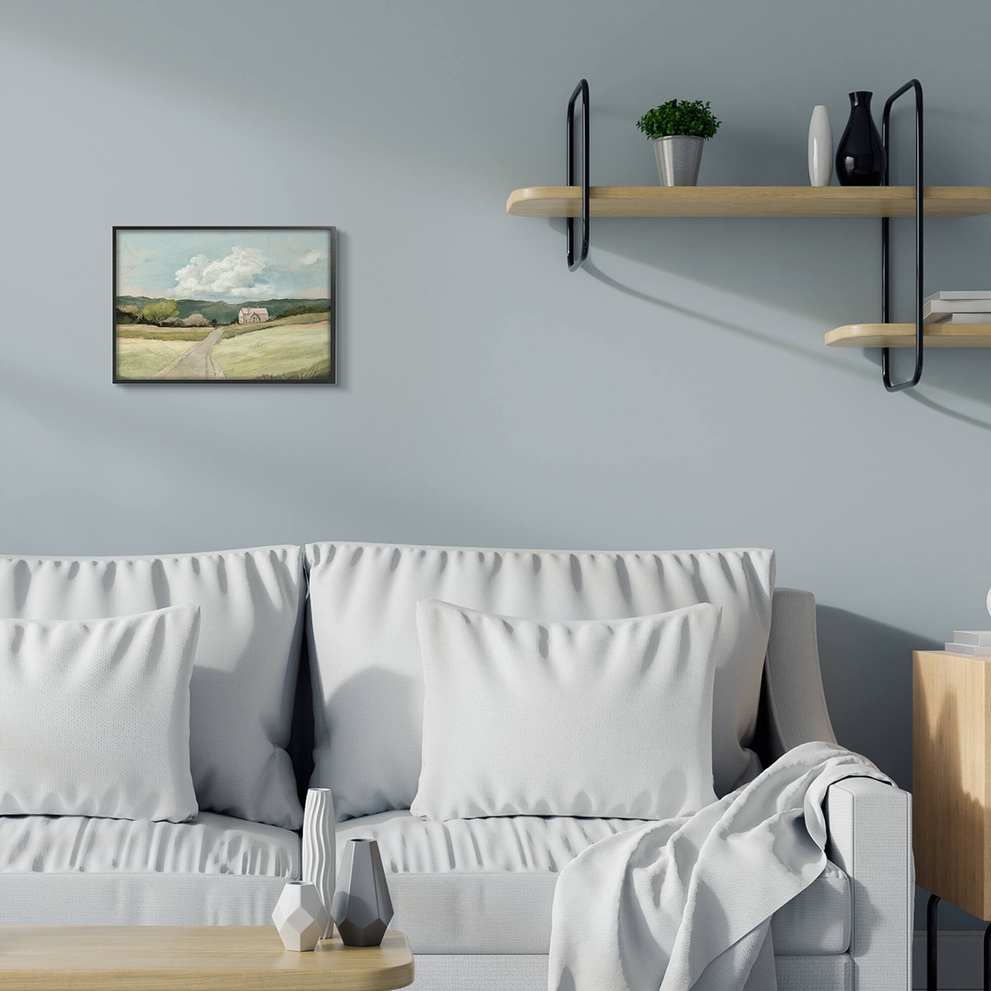 Stupell Industries Road Leading Home in Countryside Framed Wall Art