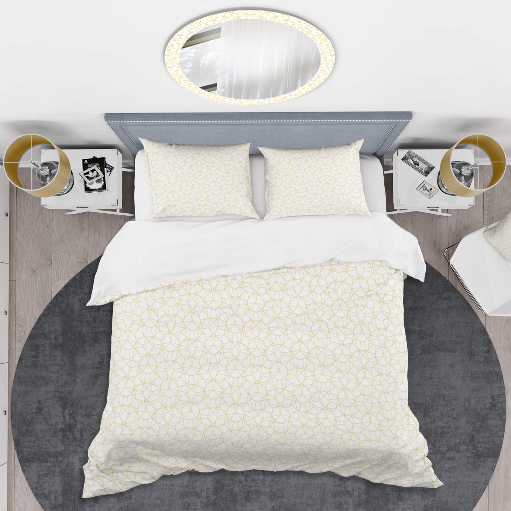 Designart 'Abstract Geometrical ' Mid-Century Duvet Cover Set