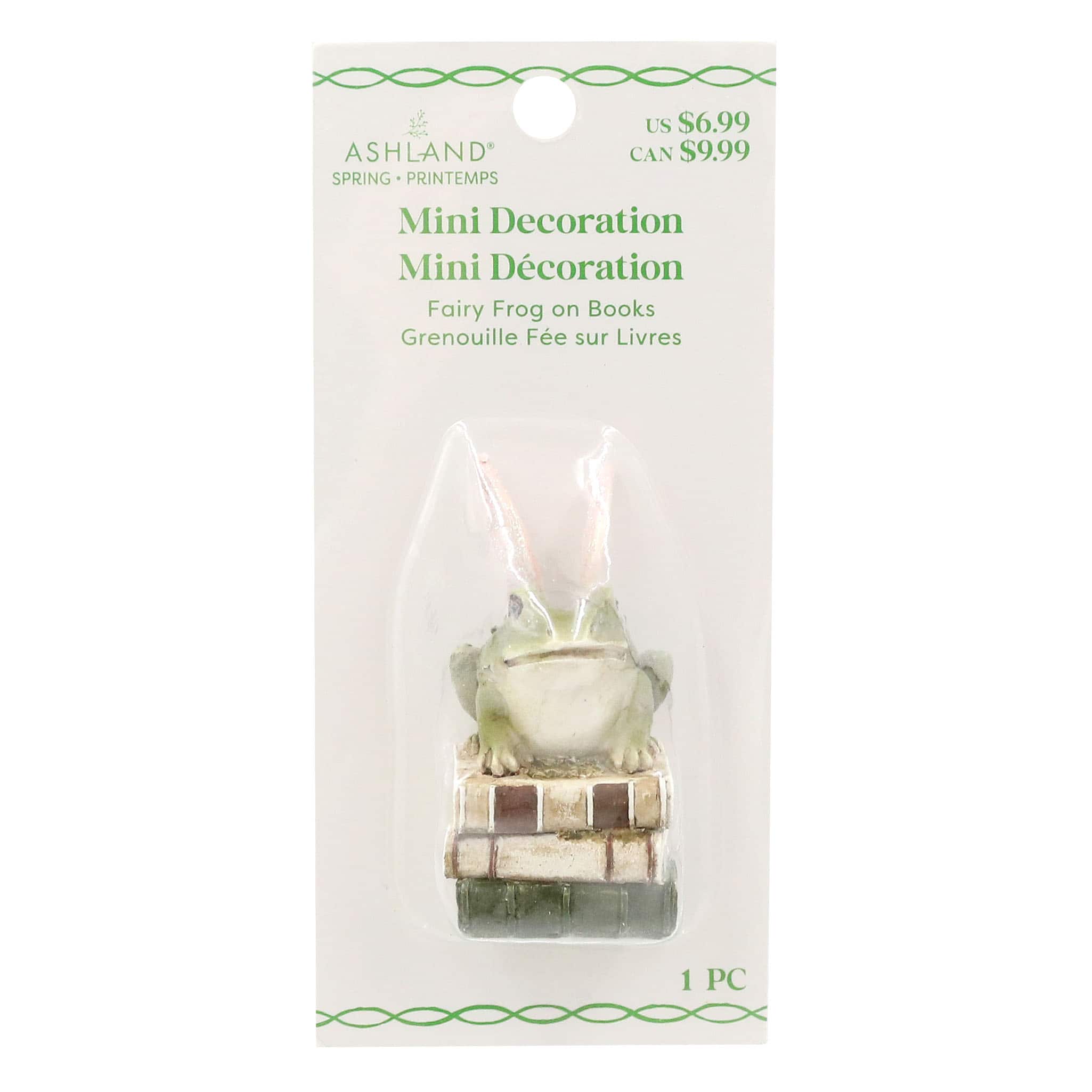 Mini Fairy Frog on Books Decoration by Ashland®