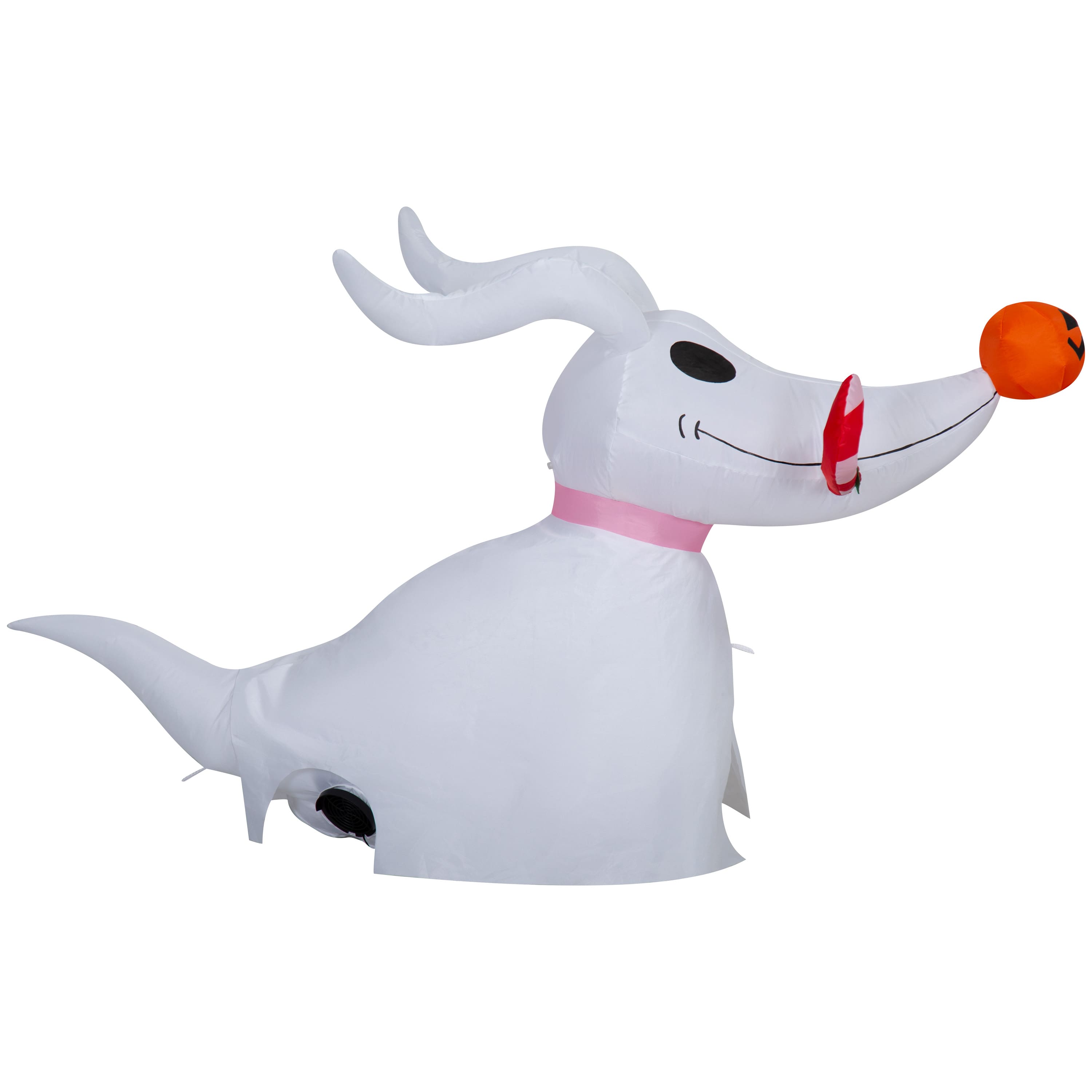 2.75ft. Airblown® Inflatable Disney® Stylized Zero with Candy Cane Christmas Light Décor