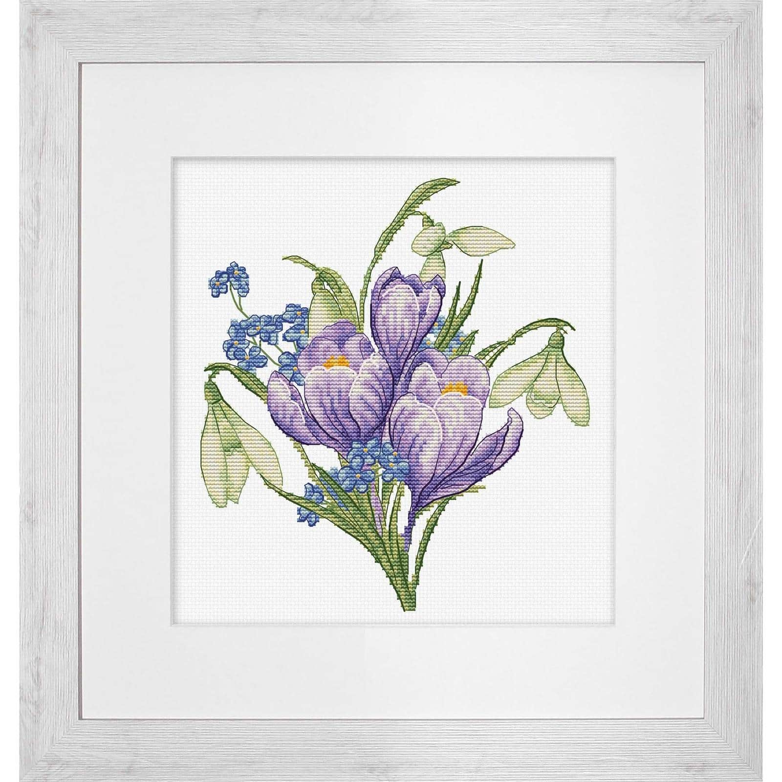 Luca-S Spring Flowers Counted Cross Stitch Kit